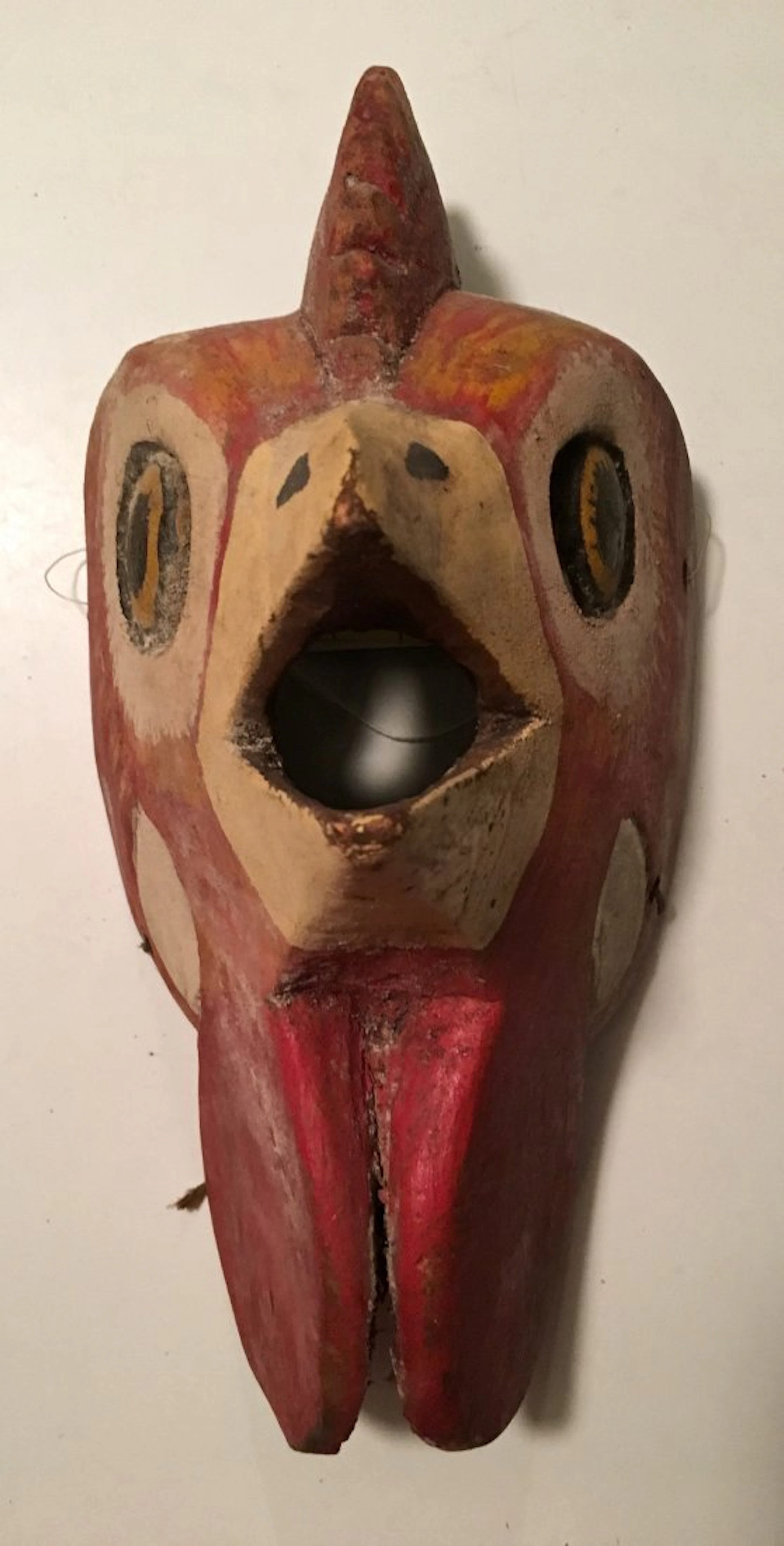 Mexican Carved & Painted Folk Art Animal Mask