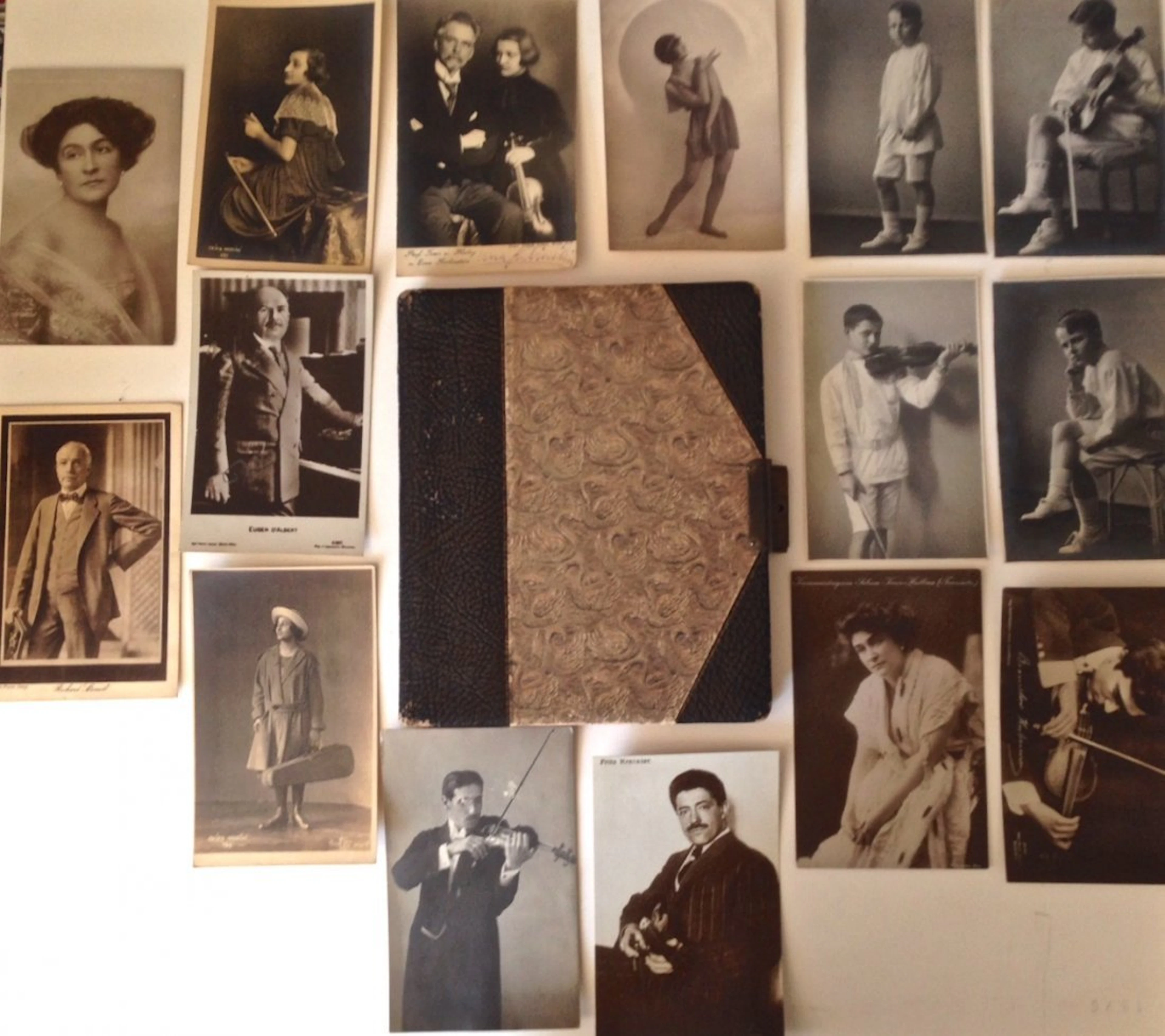 Autograph Album & Signed Photos of Renowned Muscians