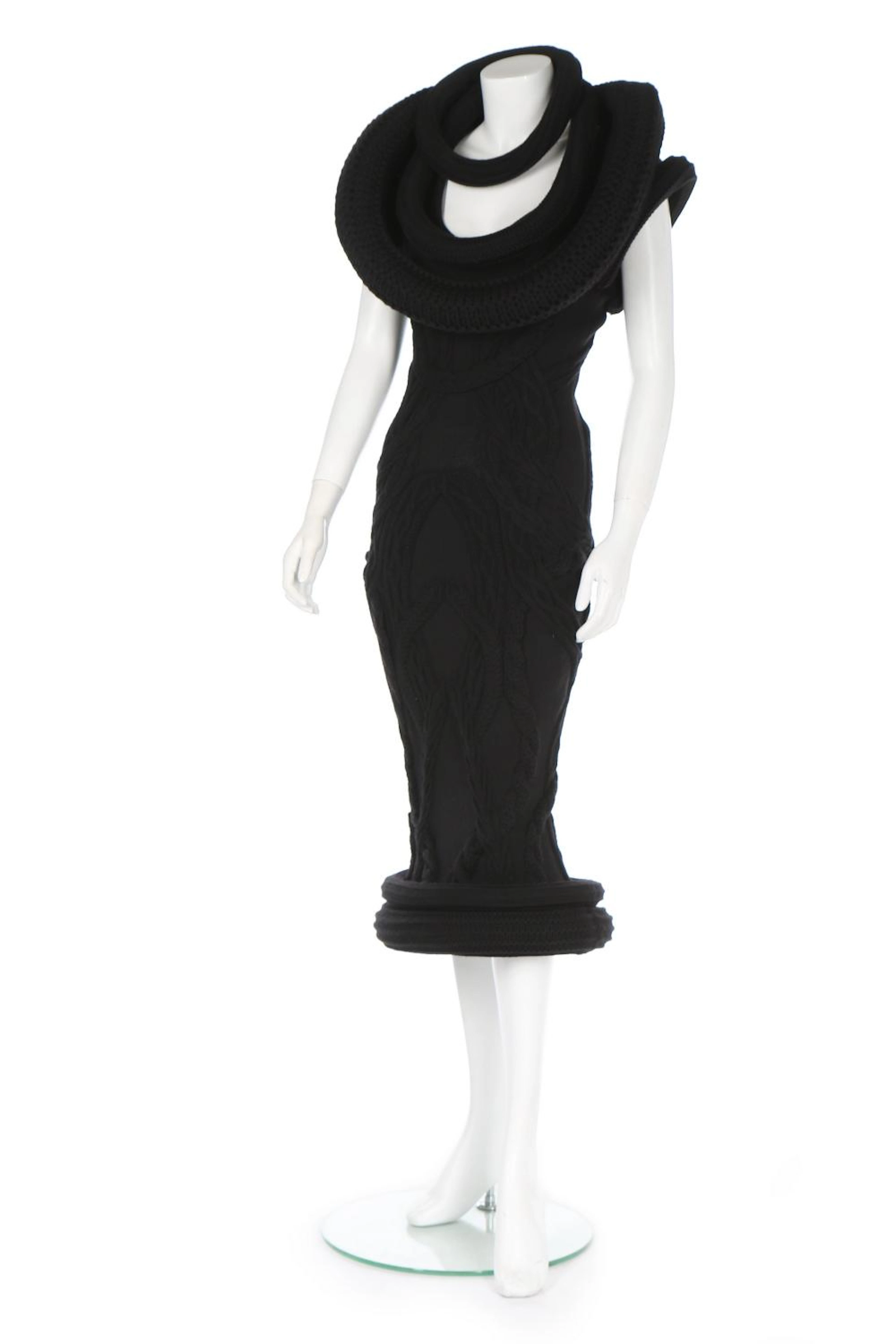 A rare Alexander McQueen knitted evening dress, 'The Horn of Plenty' collec
