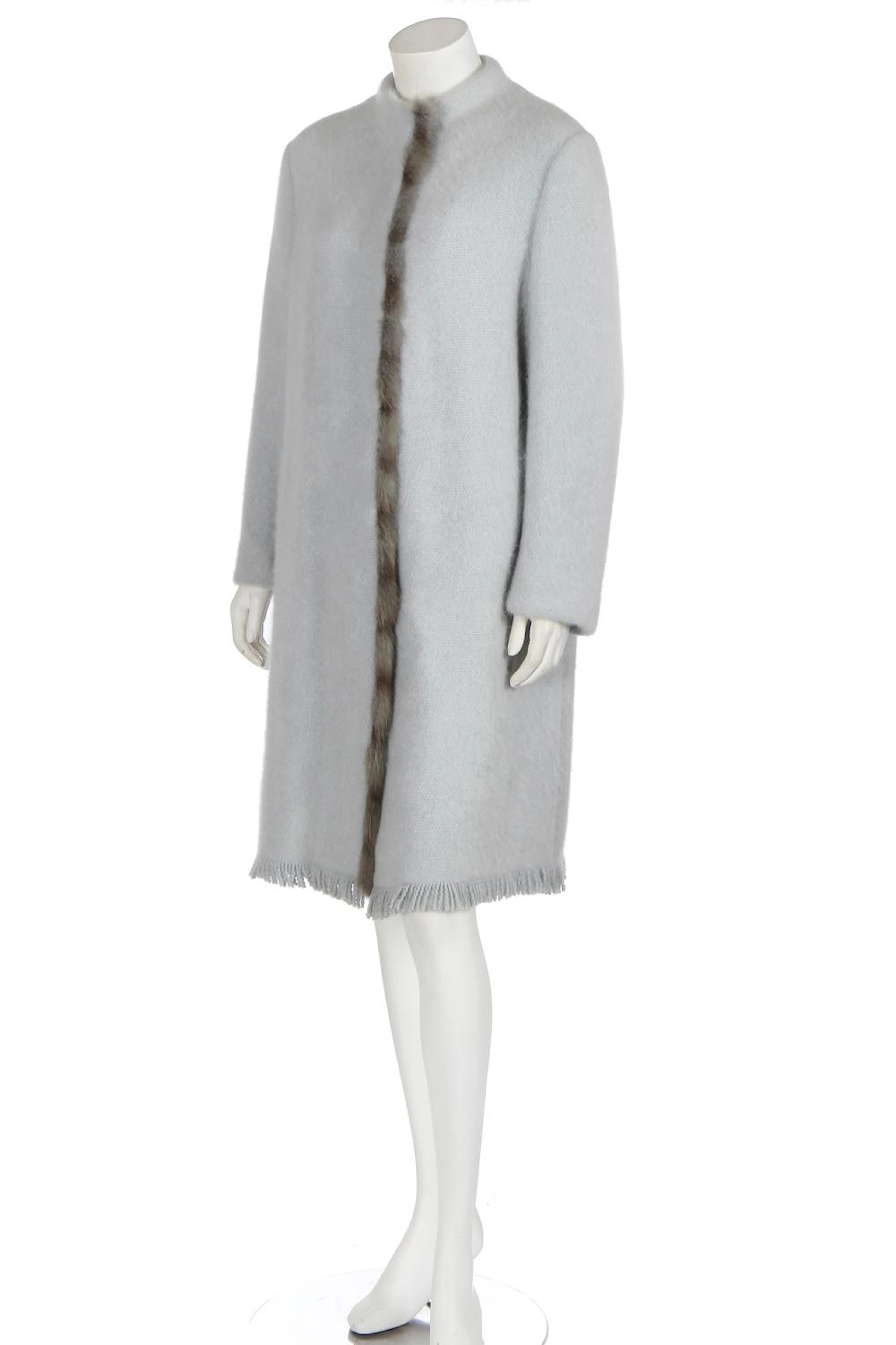 A Marni cashmere and Sable hair blanket-coat, modern,