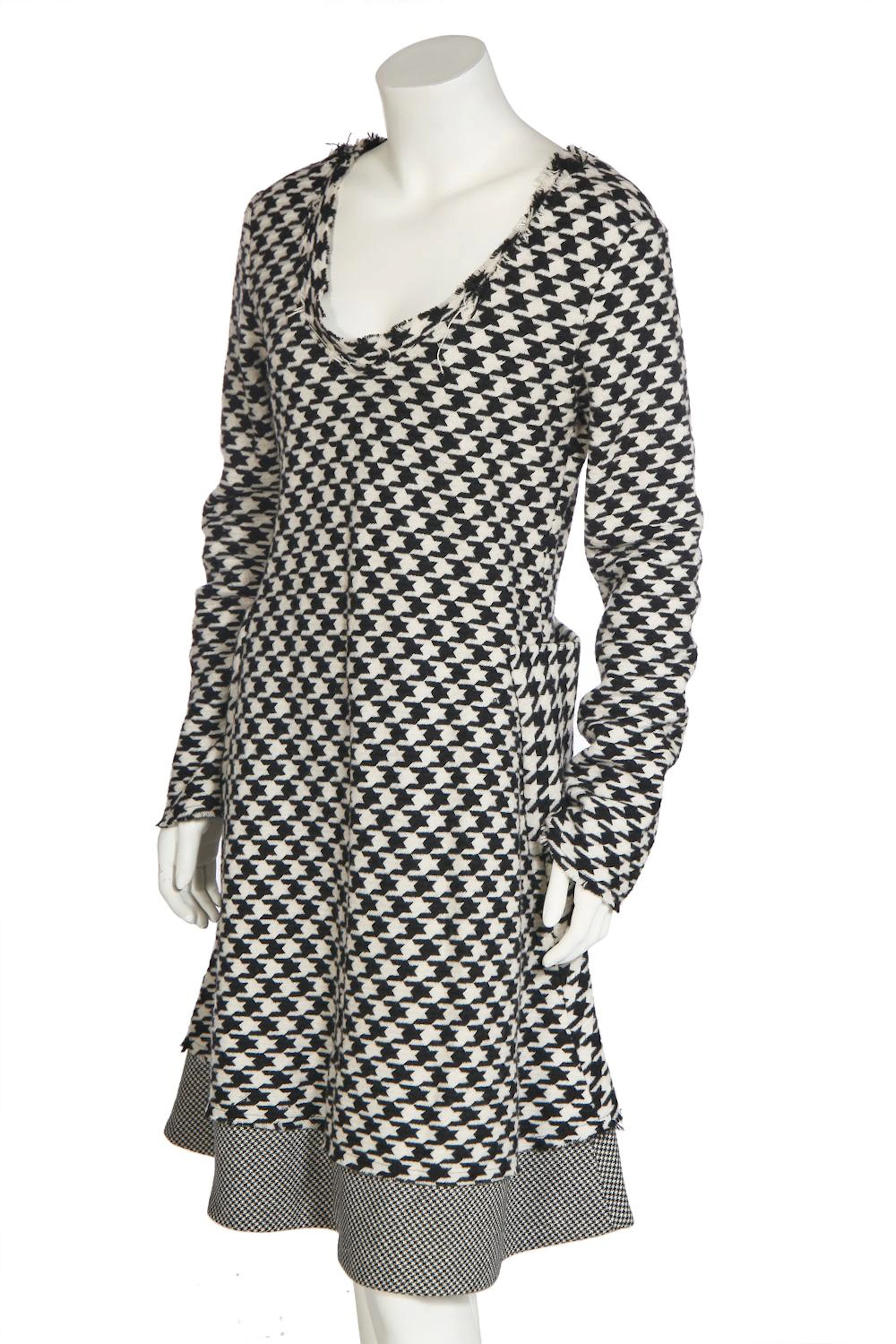 A Yohji Yamamoto houndstooth wool dress, Autumn-Winter 2002-03,