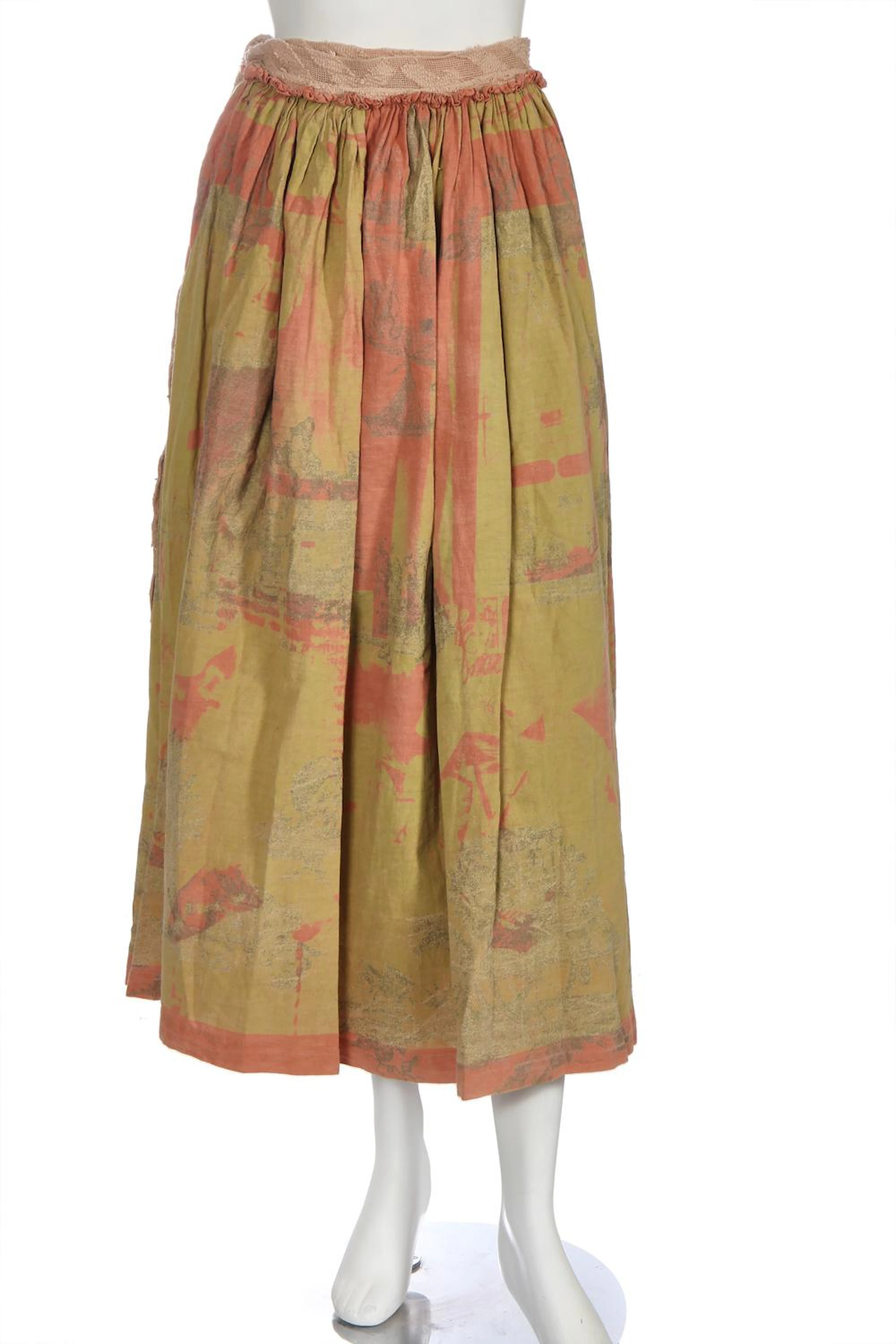 A Westwood/McLaren cotton wrap around skirt