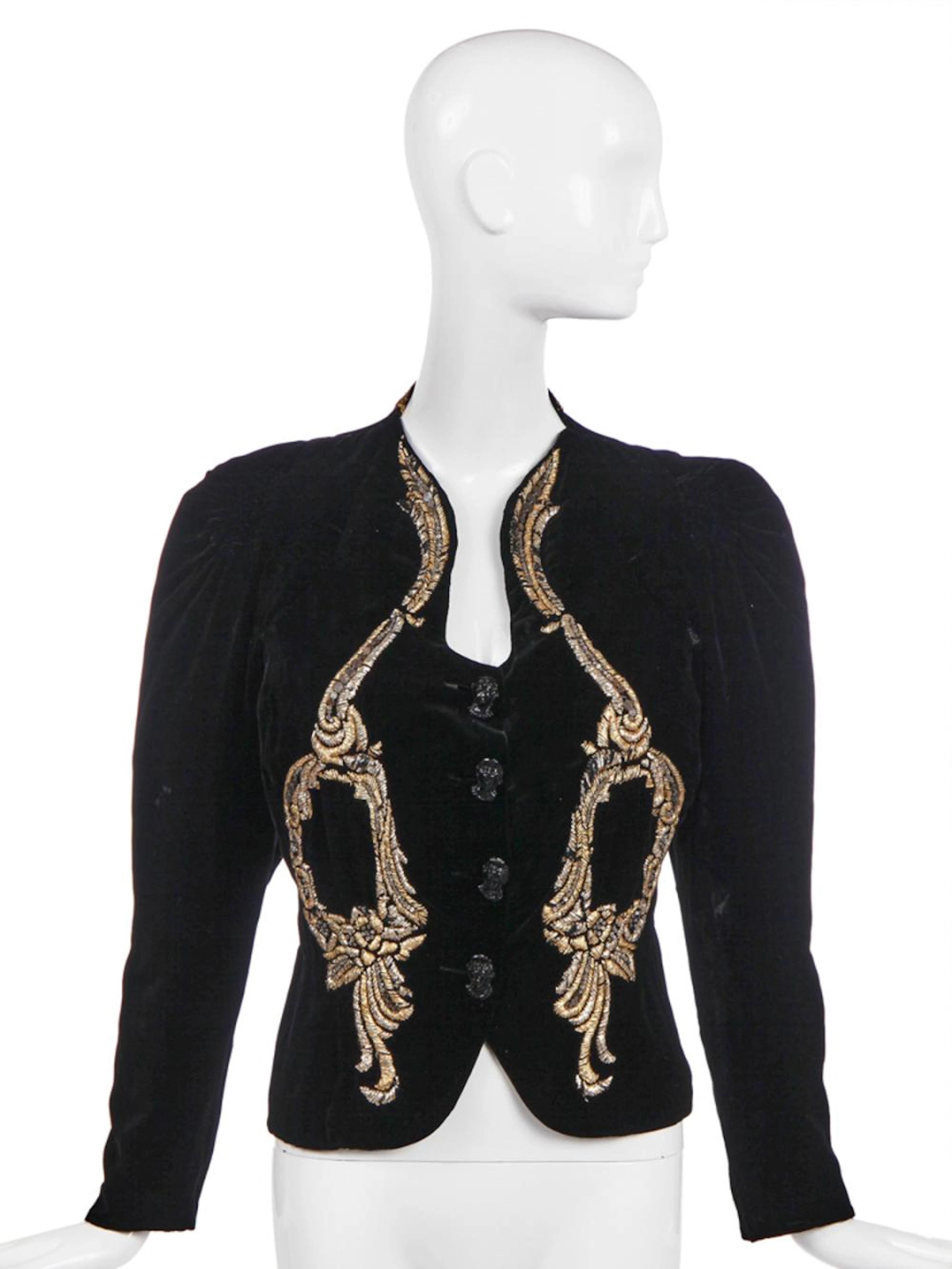 An Elsa Schiaparelli couture 'Hall of Mirrors' jacket