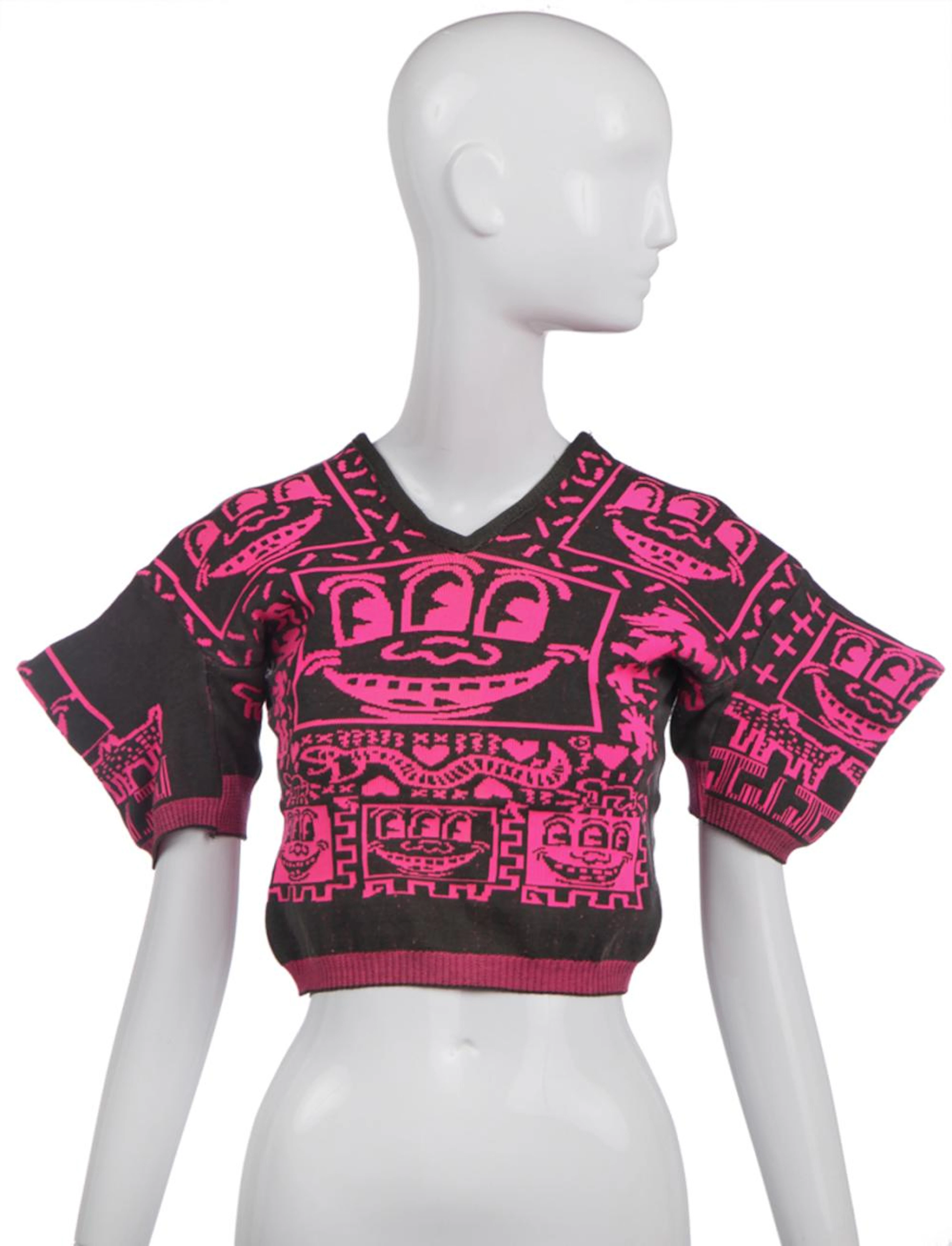 A Westwood/McLaren 'Smiley face' knitted top