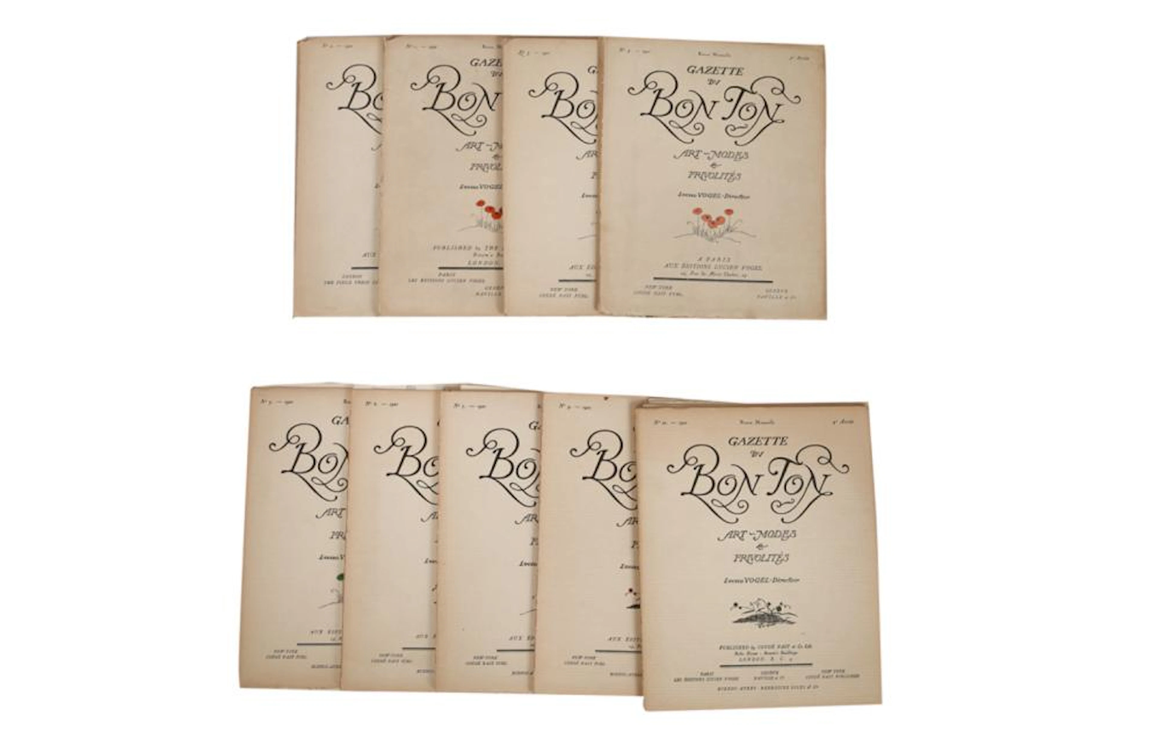 ine issues of Gazette du Bon Ton, 'Art-Modes & Frivolités', 1921