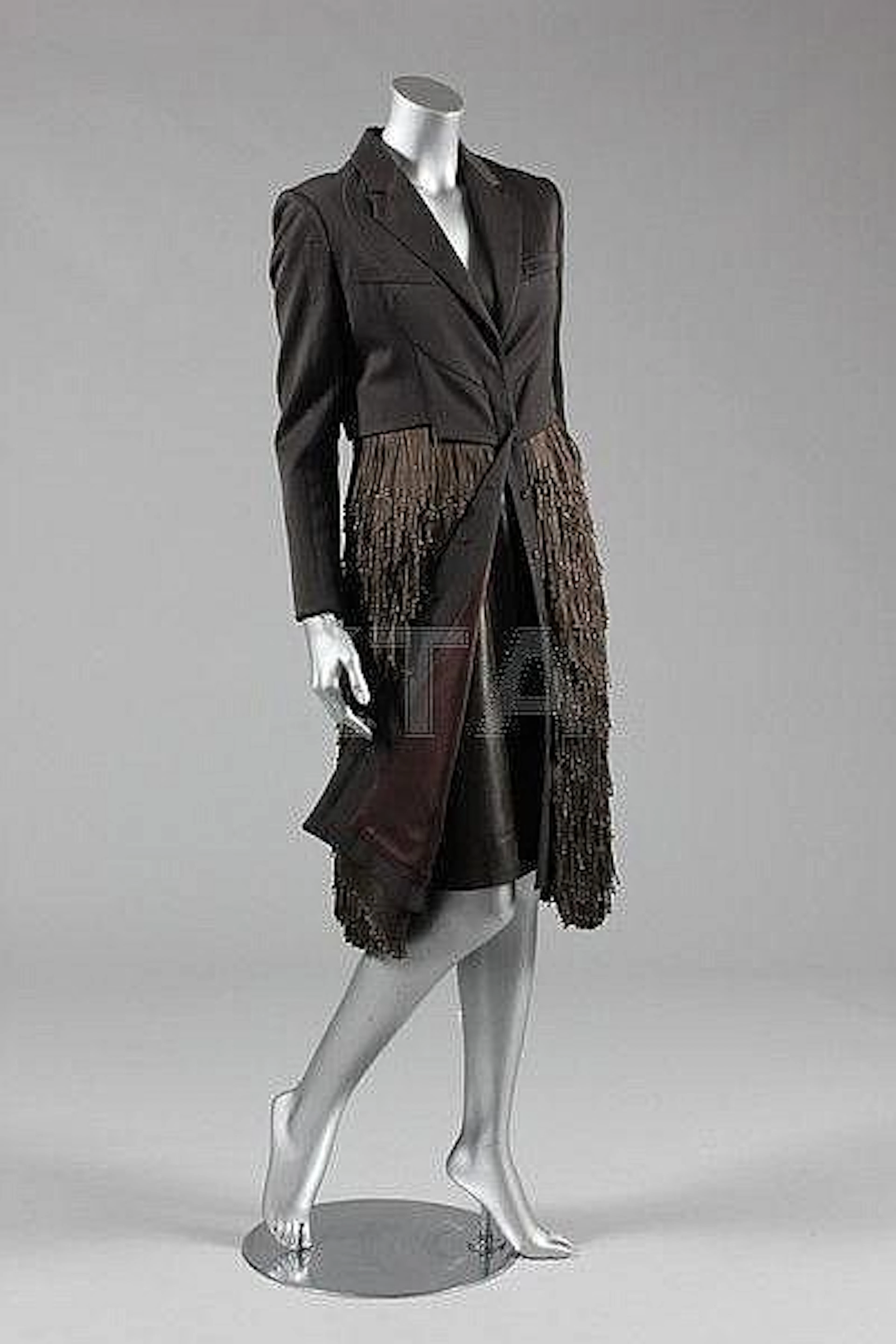 A Riccardo Tisci for Givenchy couture dark brown