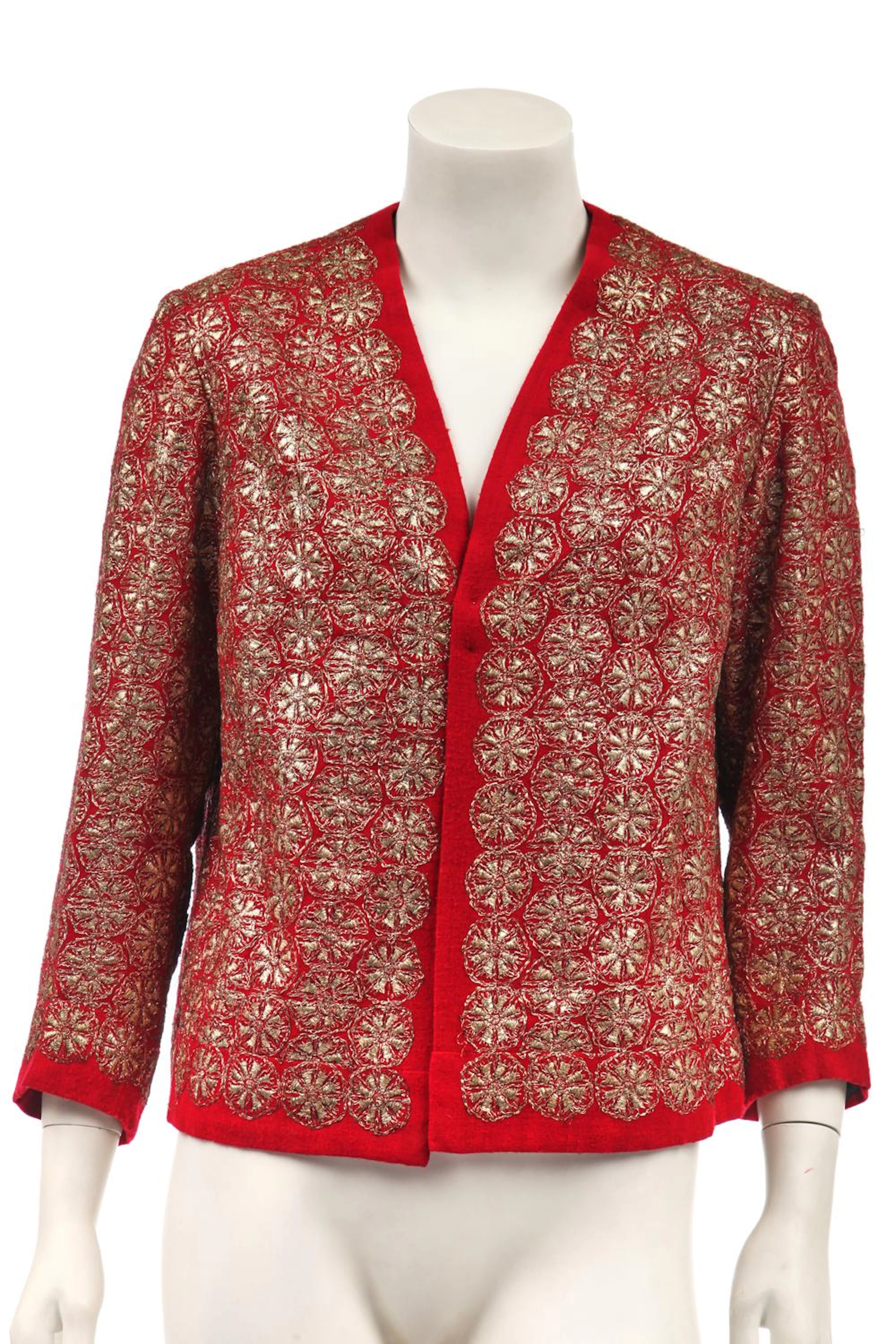 A rare Lola Prusac embroidered jacket, late 1950s or early 60s,