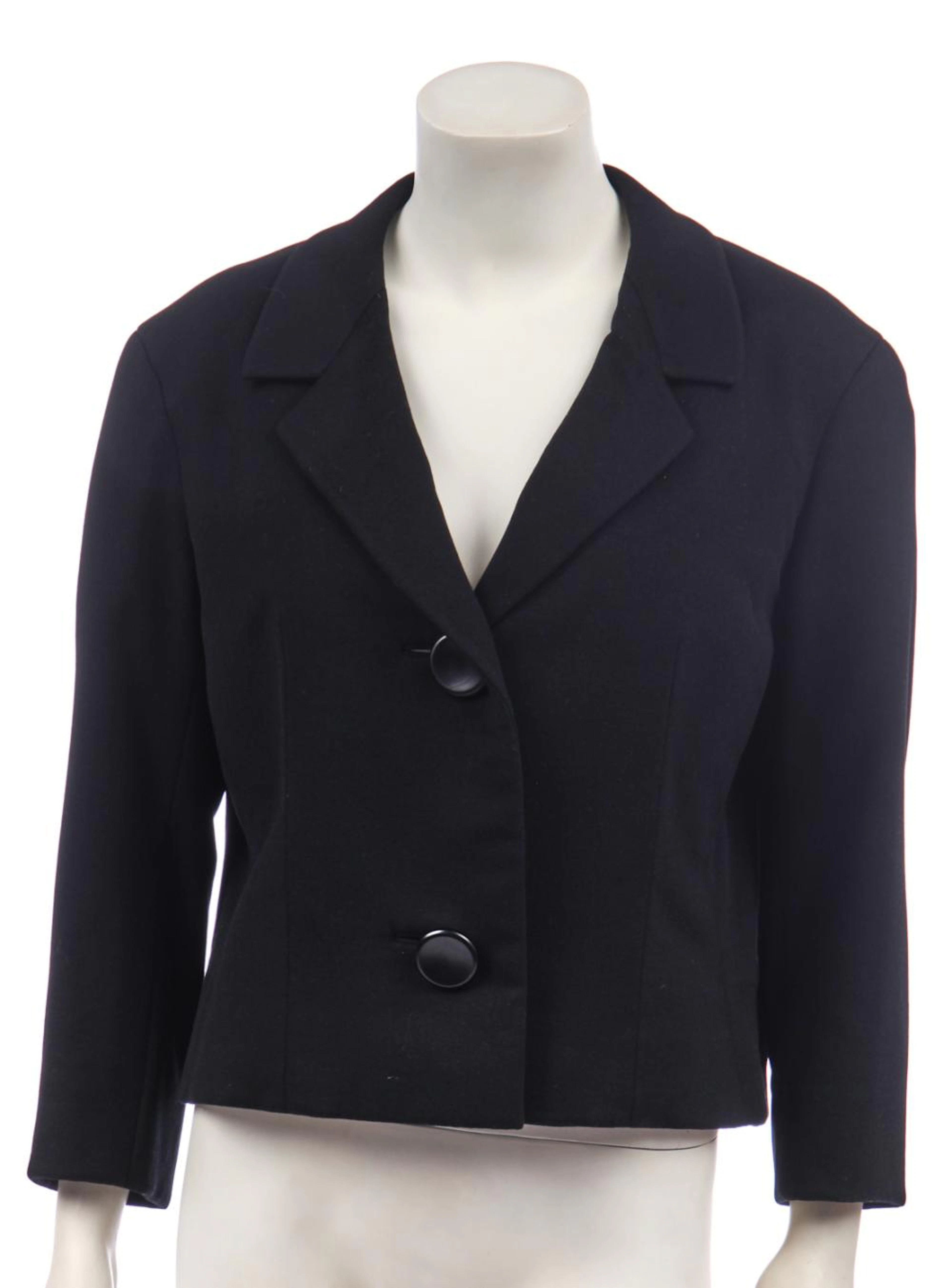 A Christian Dior black cashmere single-breasted jacket, circa 1960