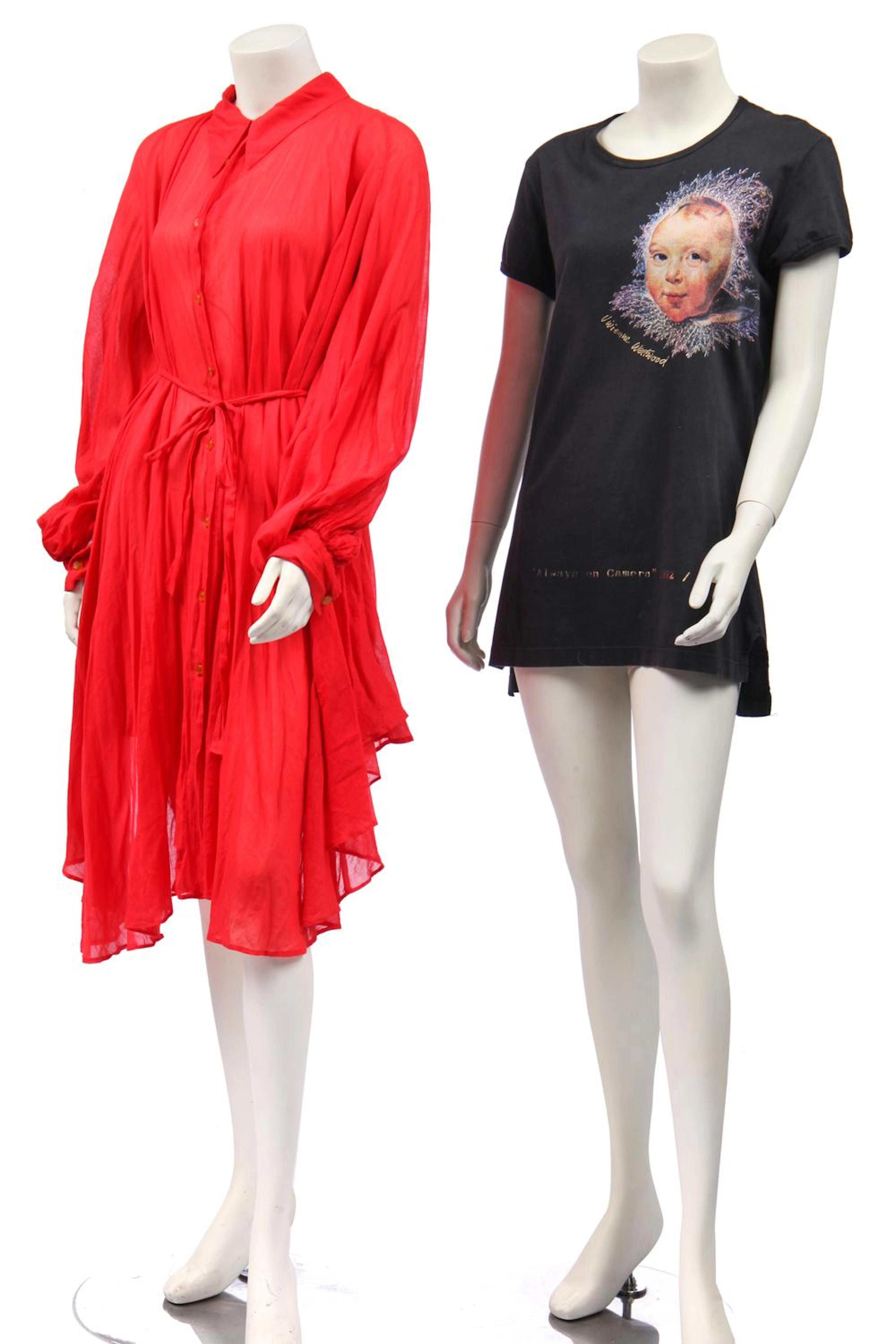A Vivienne Westwood t-shirt dress, 'Always on Camera', Autumn-Winter, 1992-93,