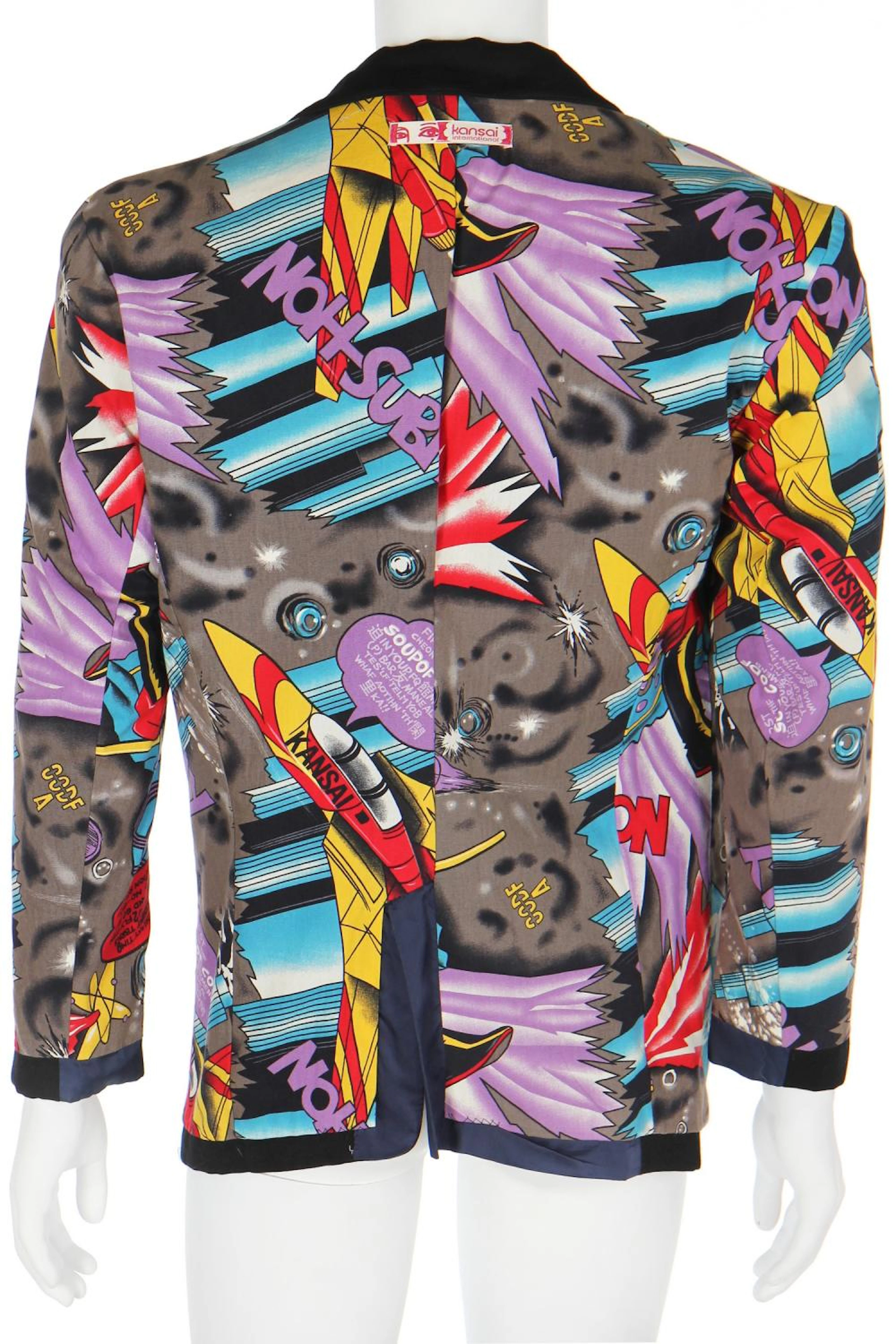A Kansai Yamamoto men's reversible jacket, 'Space Kasino' collection, 1980s,