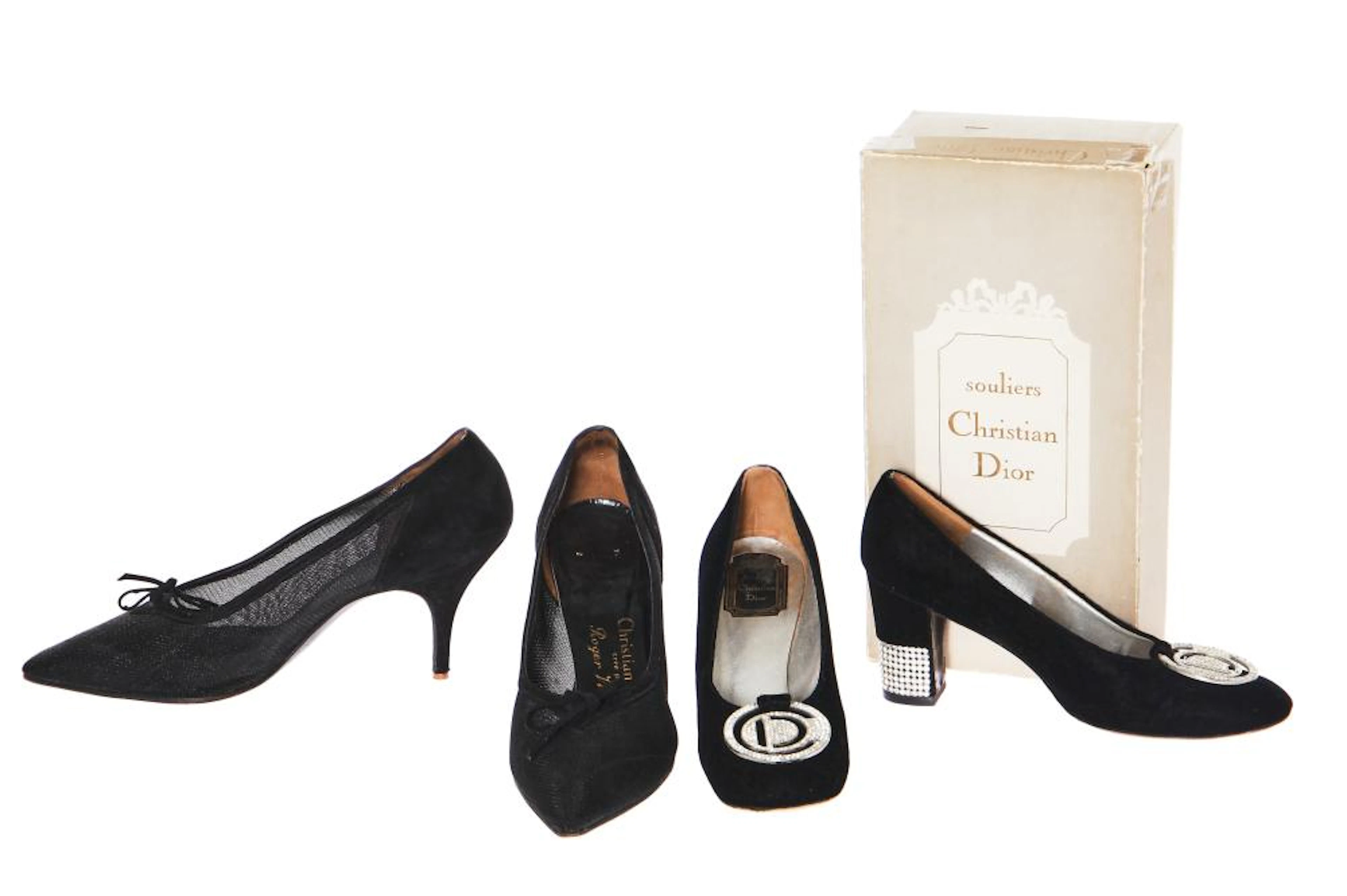 Two pairs of Christian Dior shoes, 1960s