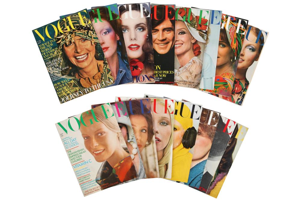 British Vogue, 1971, complete run,