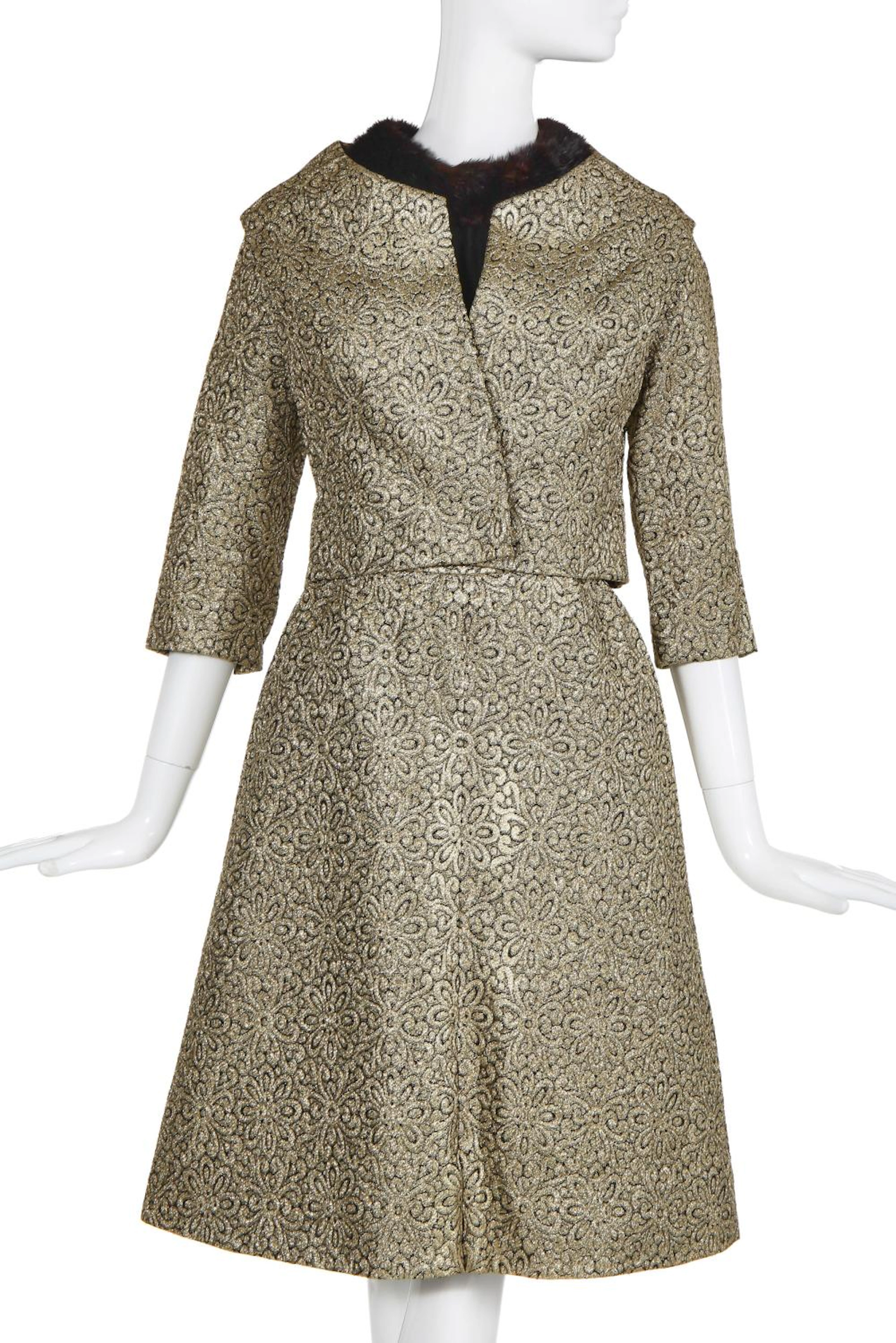 A Christian Dior by Marc Bohan 'Las Vegas' brocatelle cocktail suit