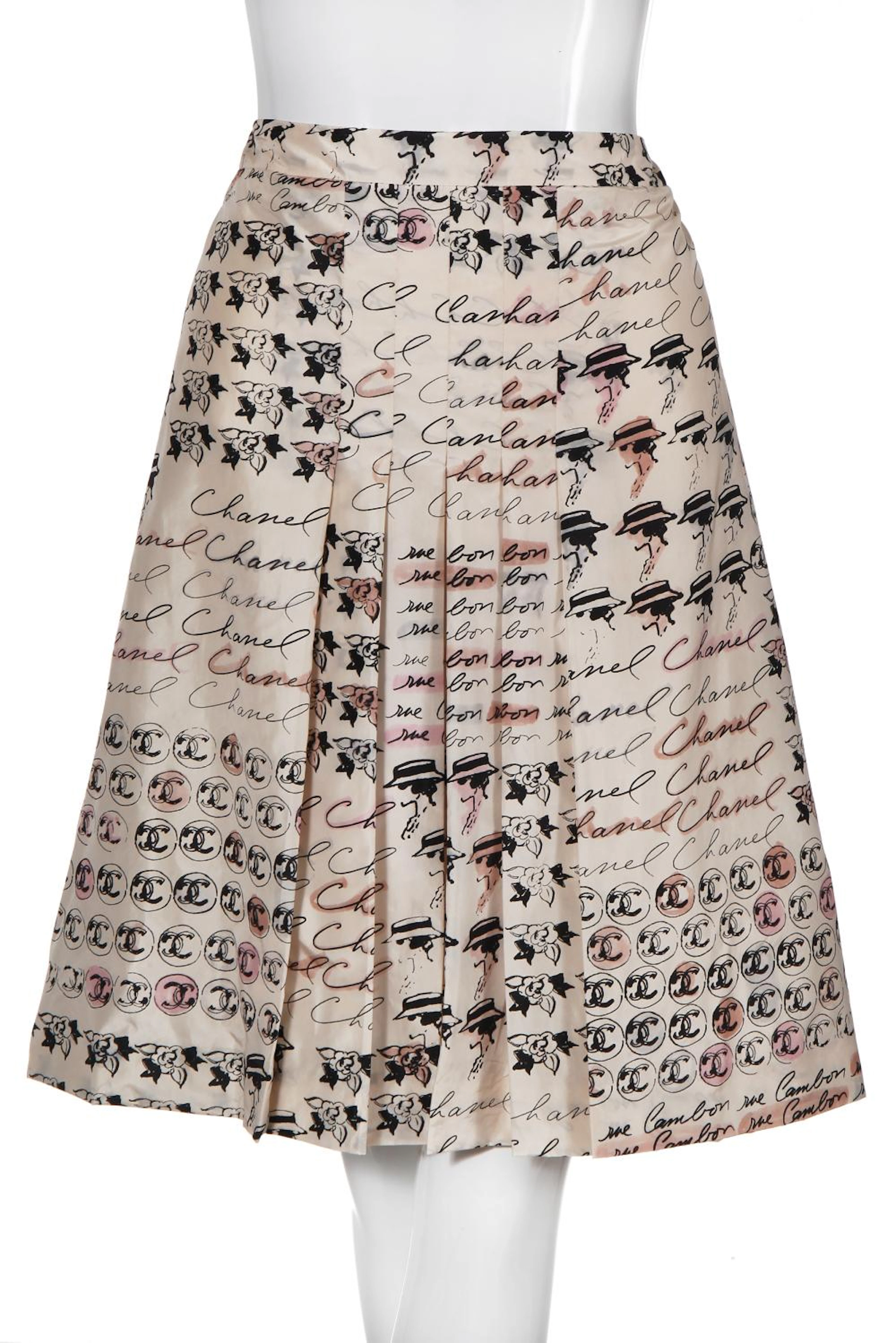 A Chanel printed silk skirt, Spring-Summer 2006,