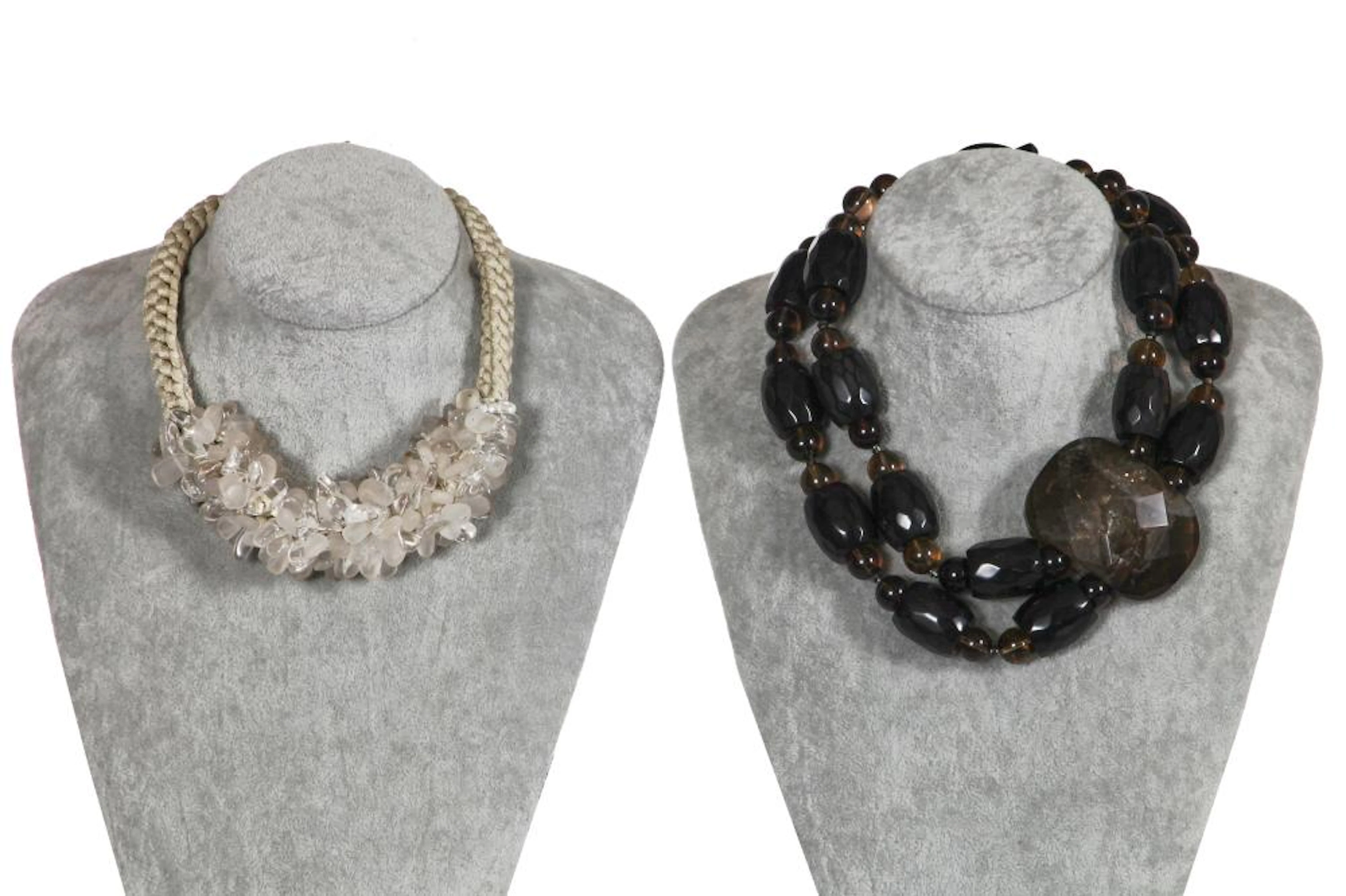 Four Armani necklaces, moder