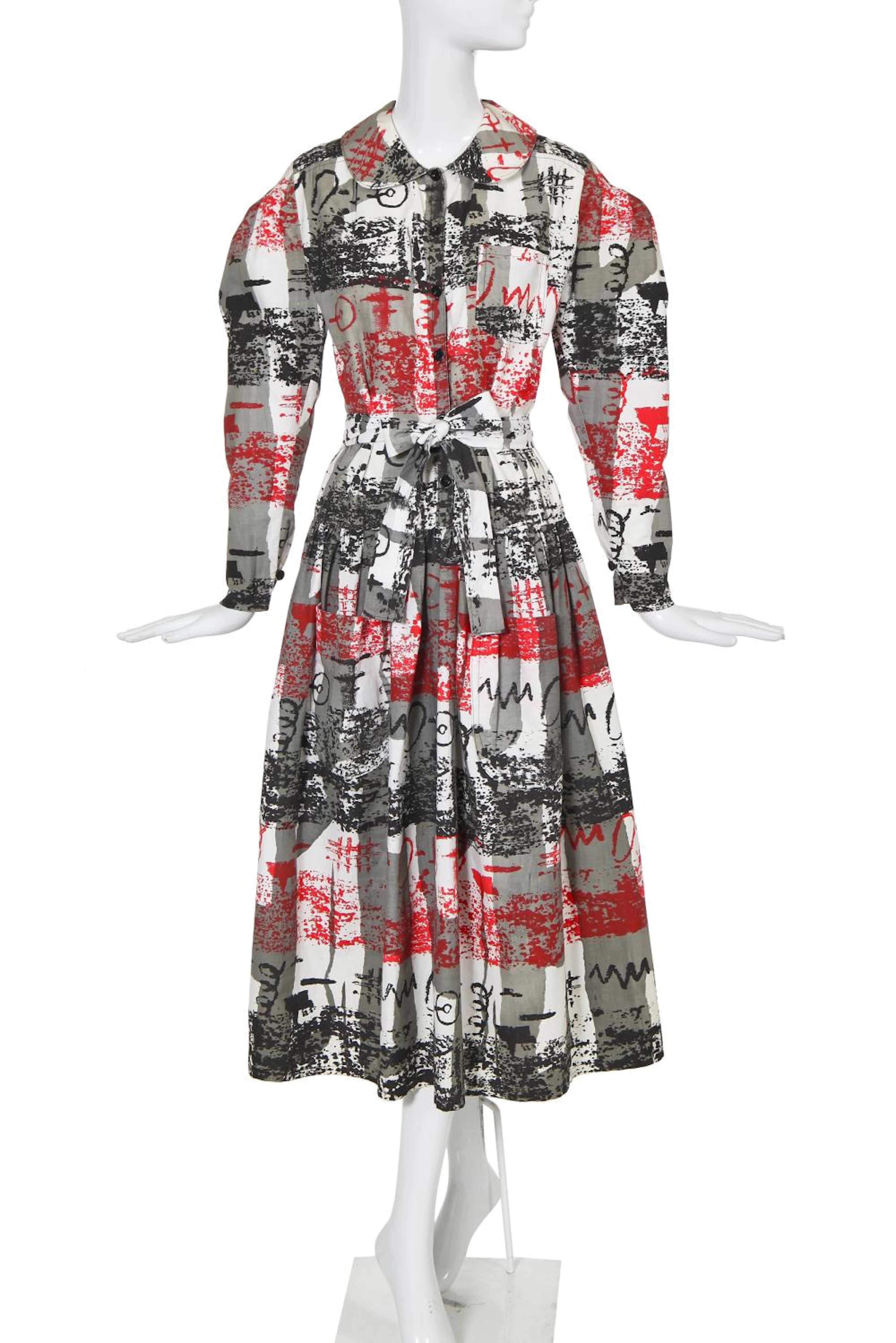 A Sue Clowes 'Hobo' print dress, 'Culture Club' collection, 1980-83