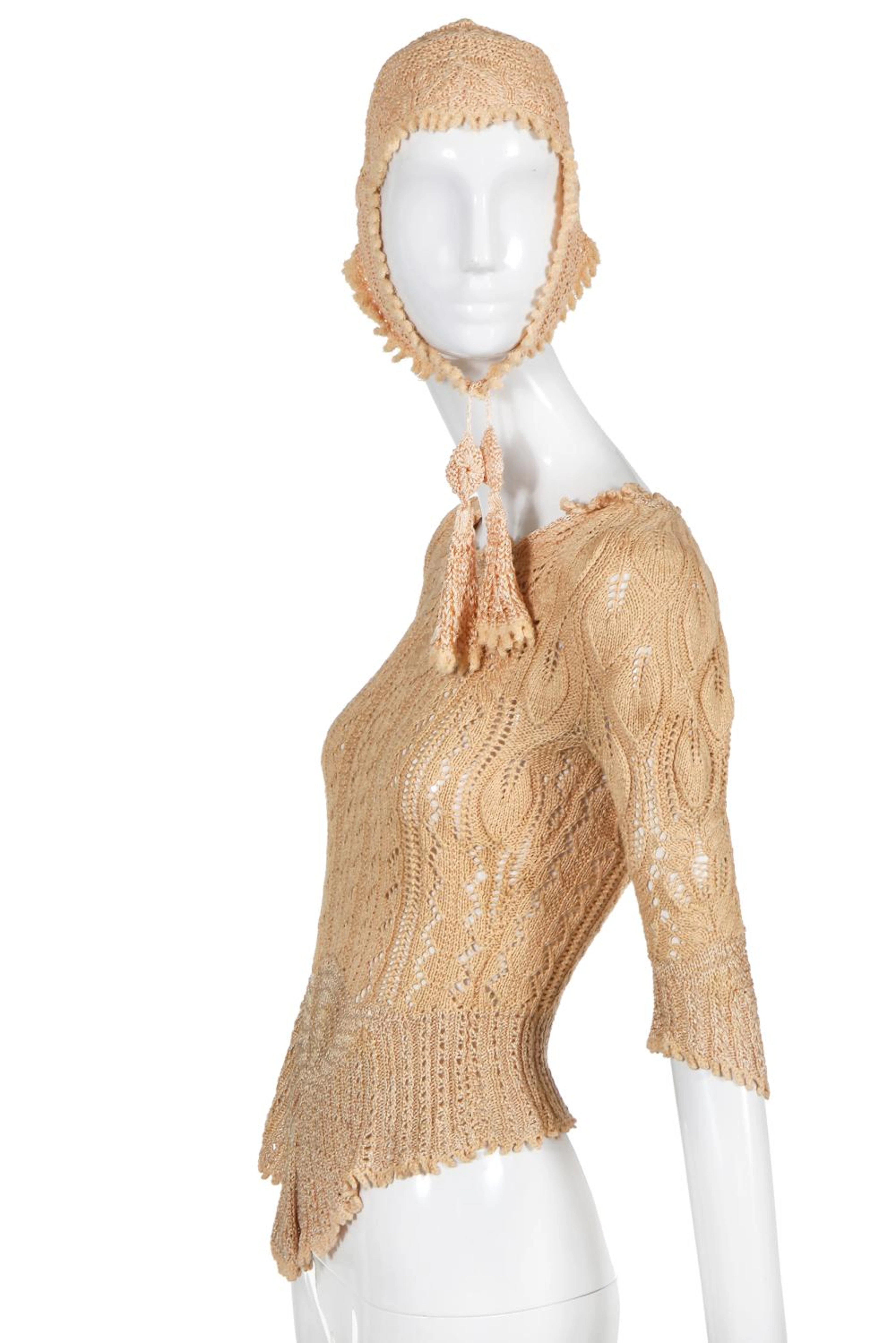 A Vivienne Westwood apricot knitted bodice