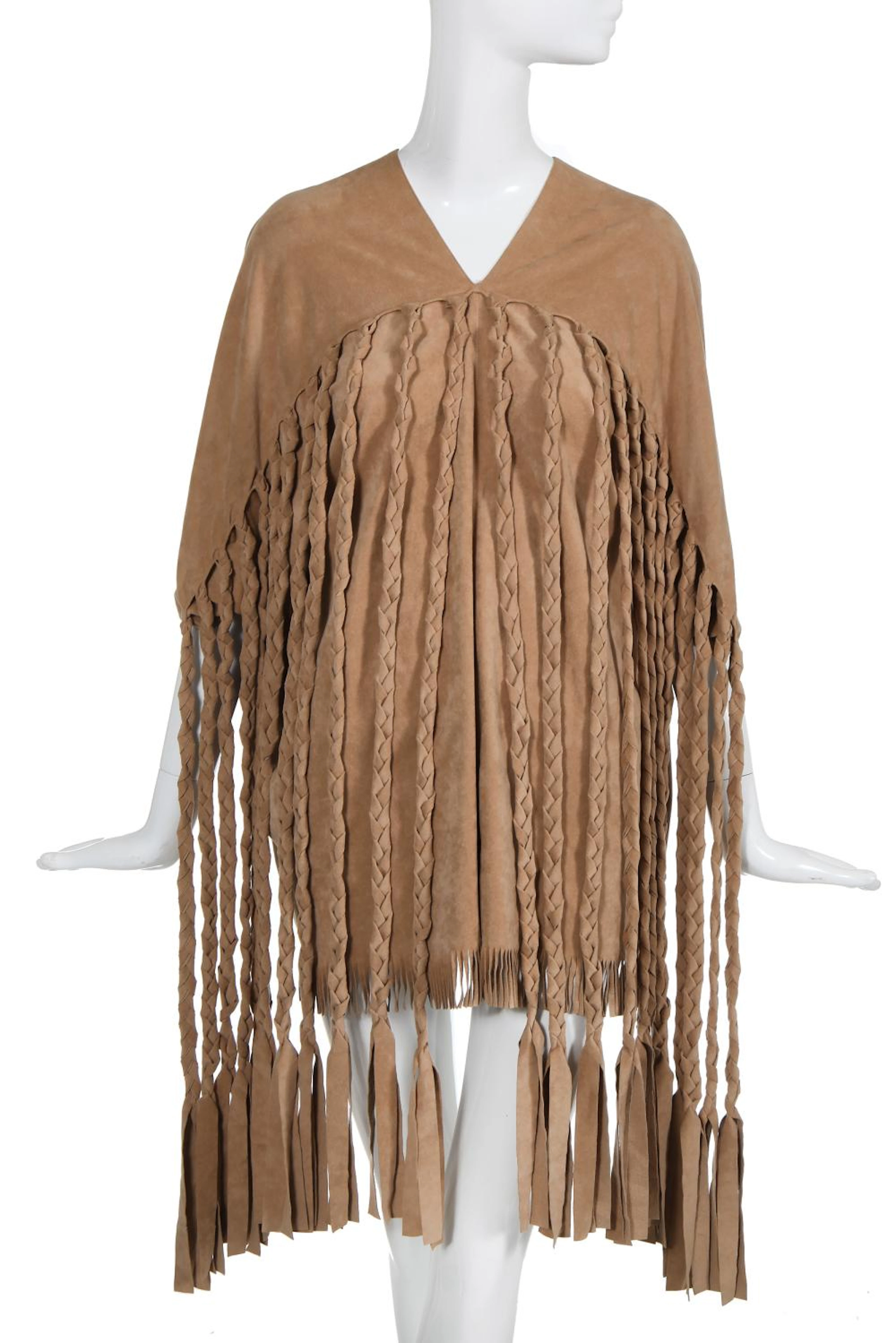 A Junya Watanabe/Comme des Garçons imitation suede poncho, Spring-Summer 2014