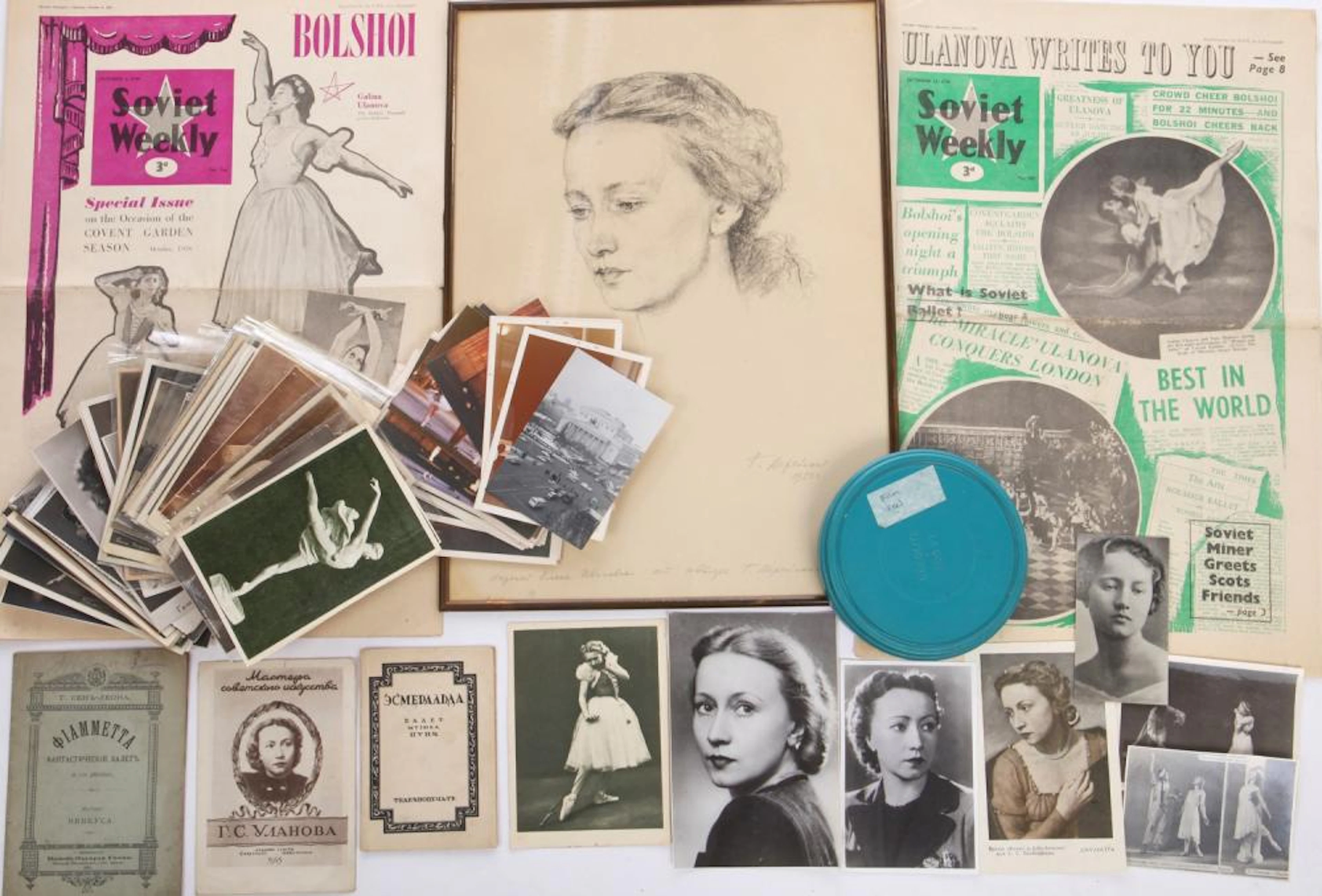A group of material relating to Galina Ulanova,