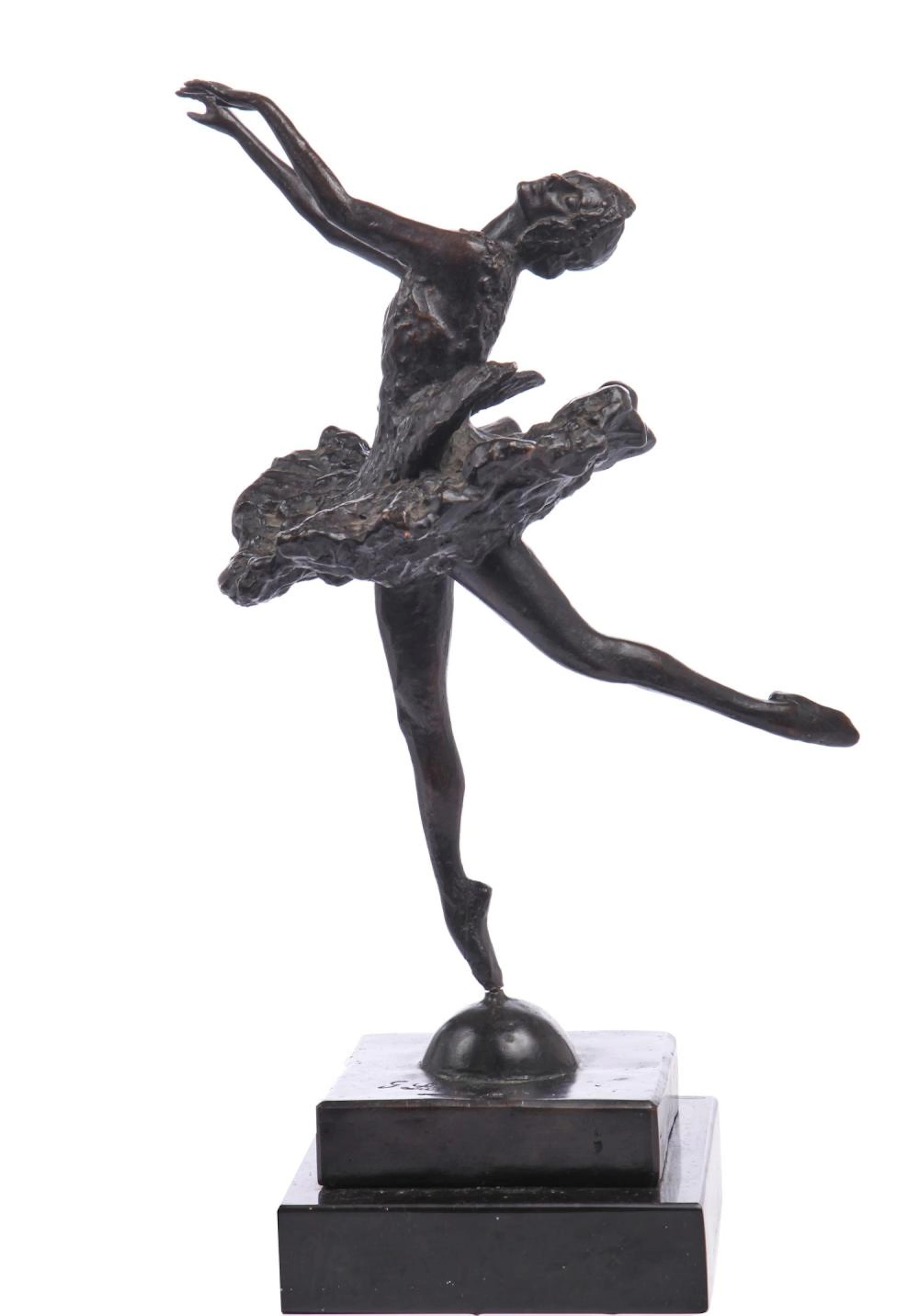 A rare Georges Lavroff bronze of Pavlova as 'The Dying Swan', circa 1931,