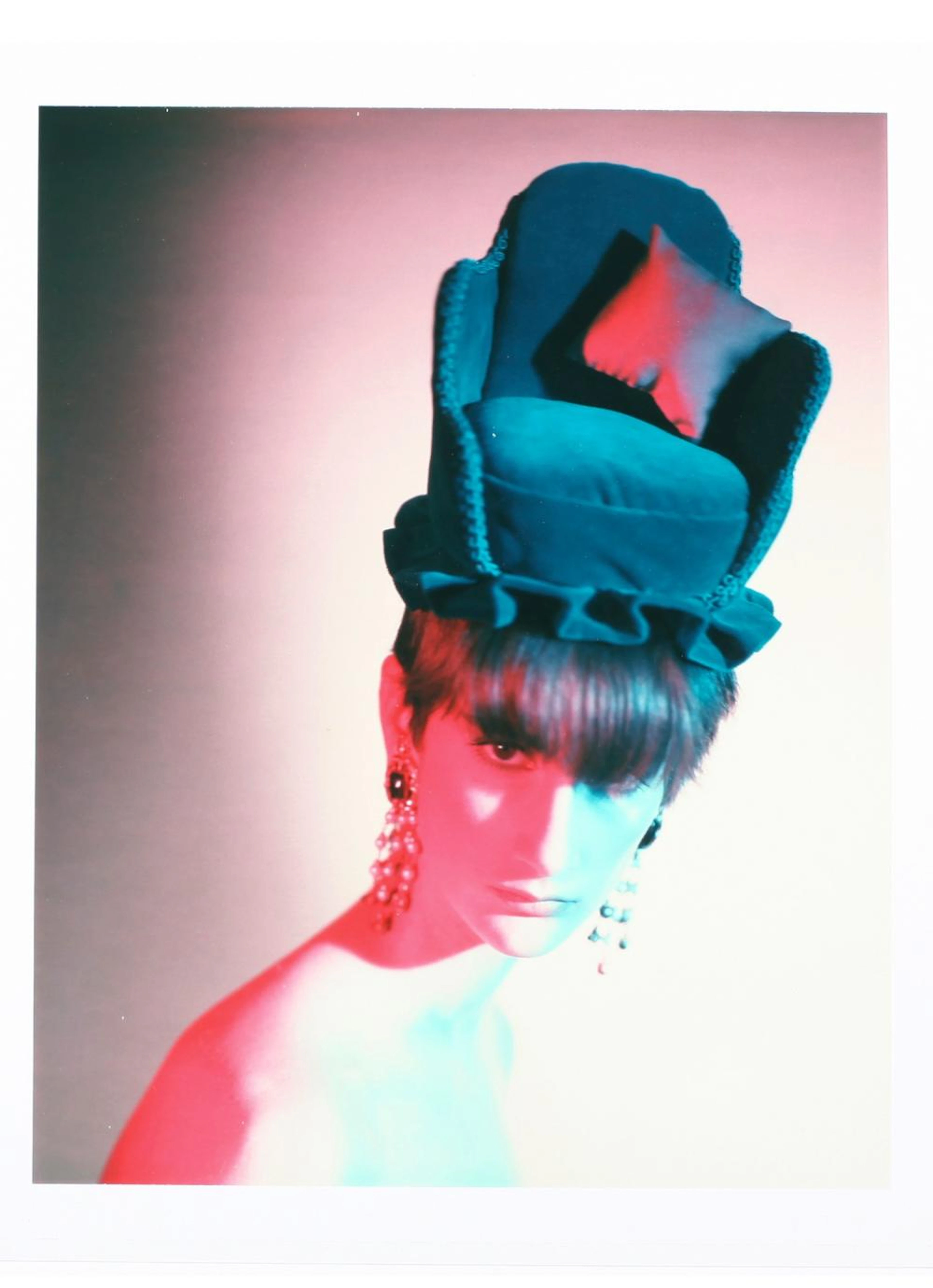 Paolo Roversi unique polaroid portrait of Sasha Roberts, 1985,