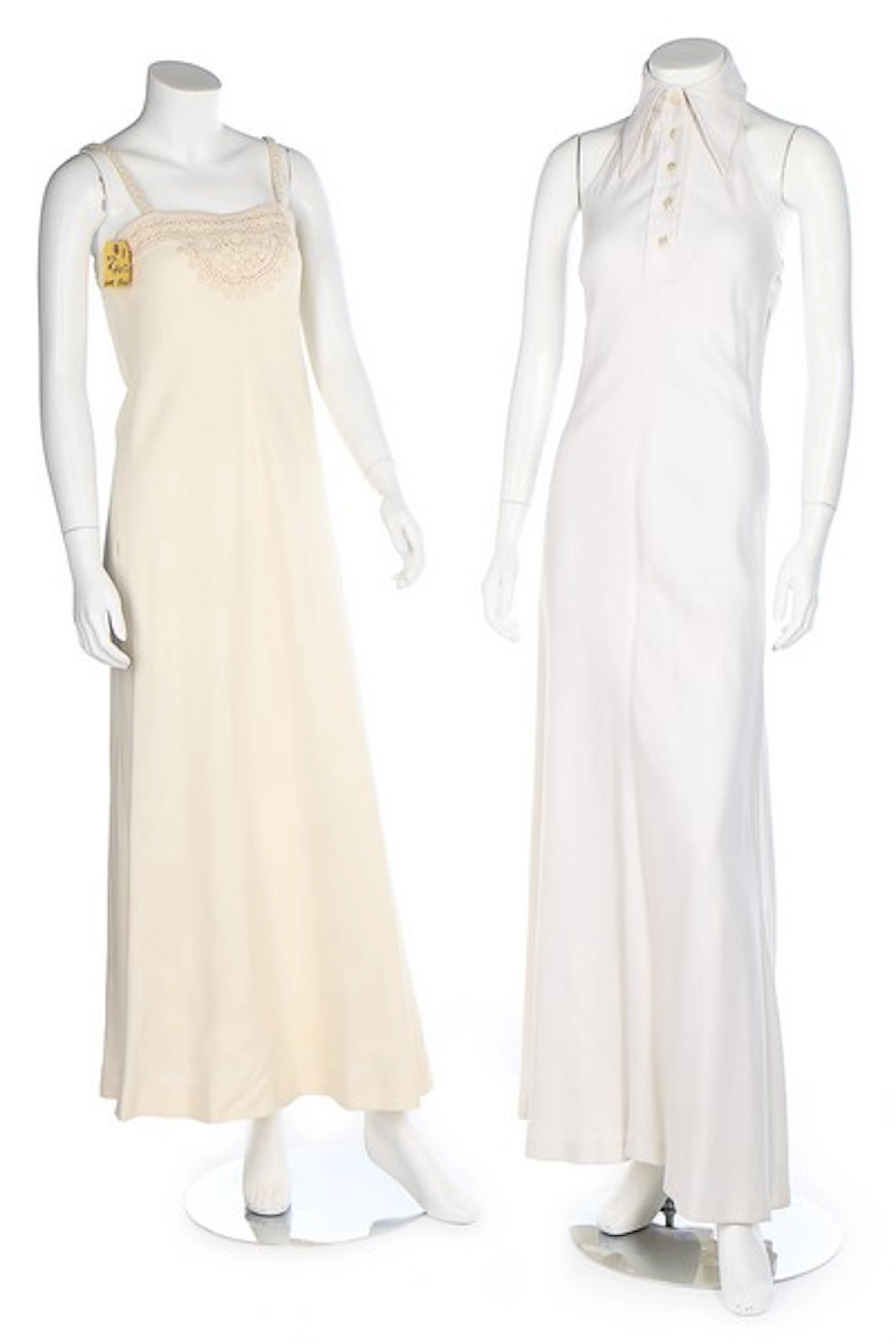 A group of mainly 1970s evening wear belonging to various Hollywood stars,