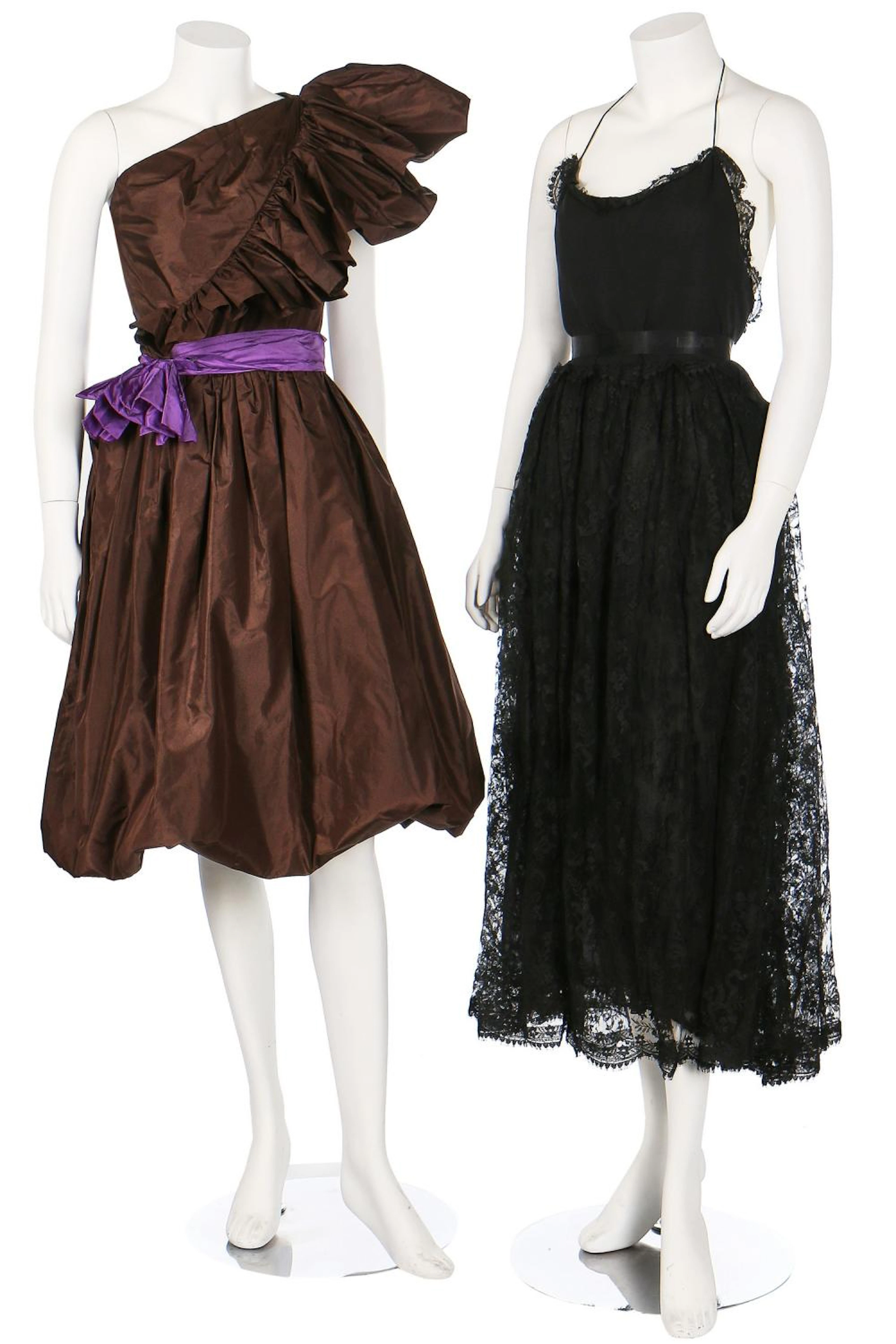 Two Bill Blass cocktail dresses, late 1970s-early 1980s,