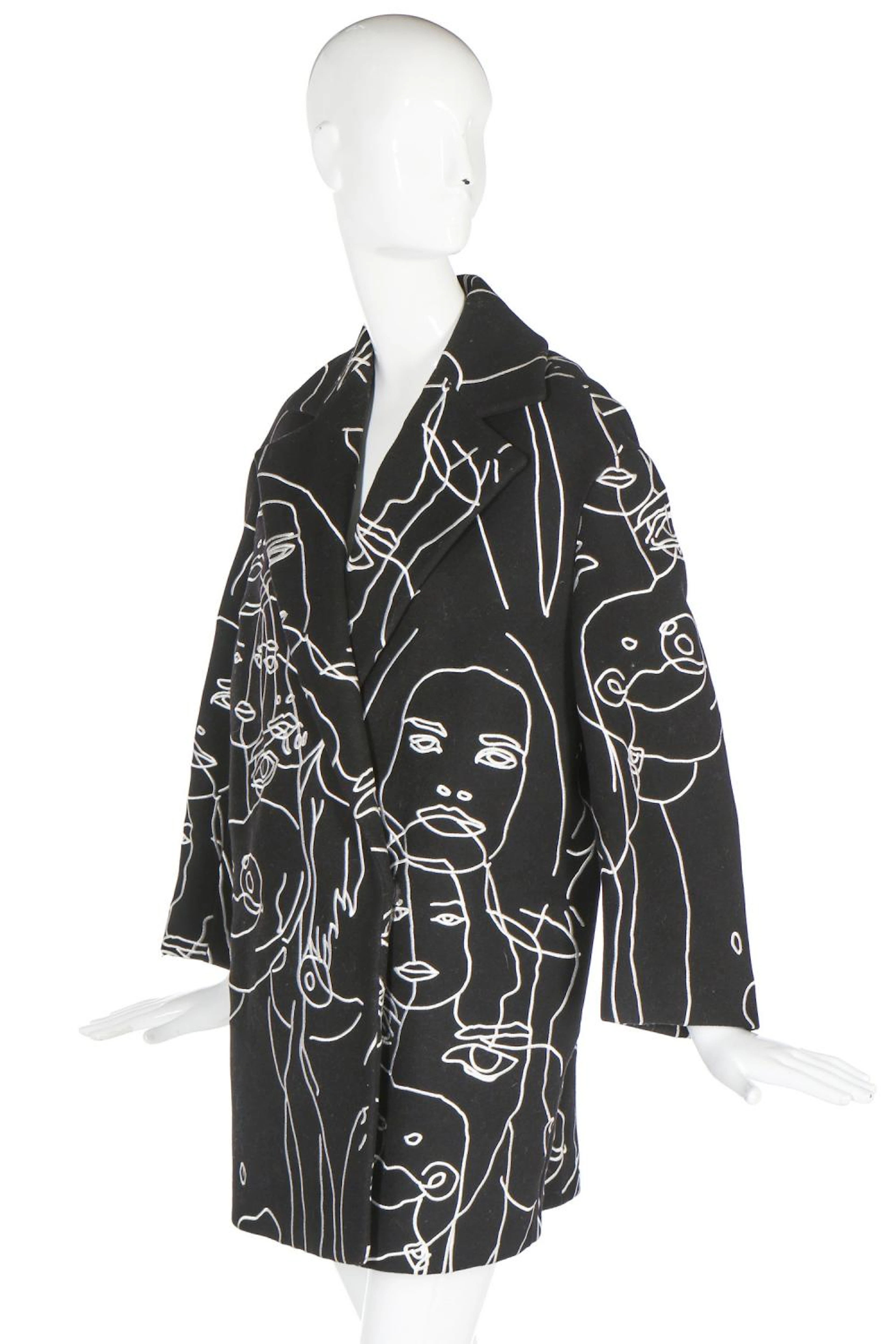 A Stella McCartney black wool coat, Pre-Fall 2014,