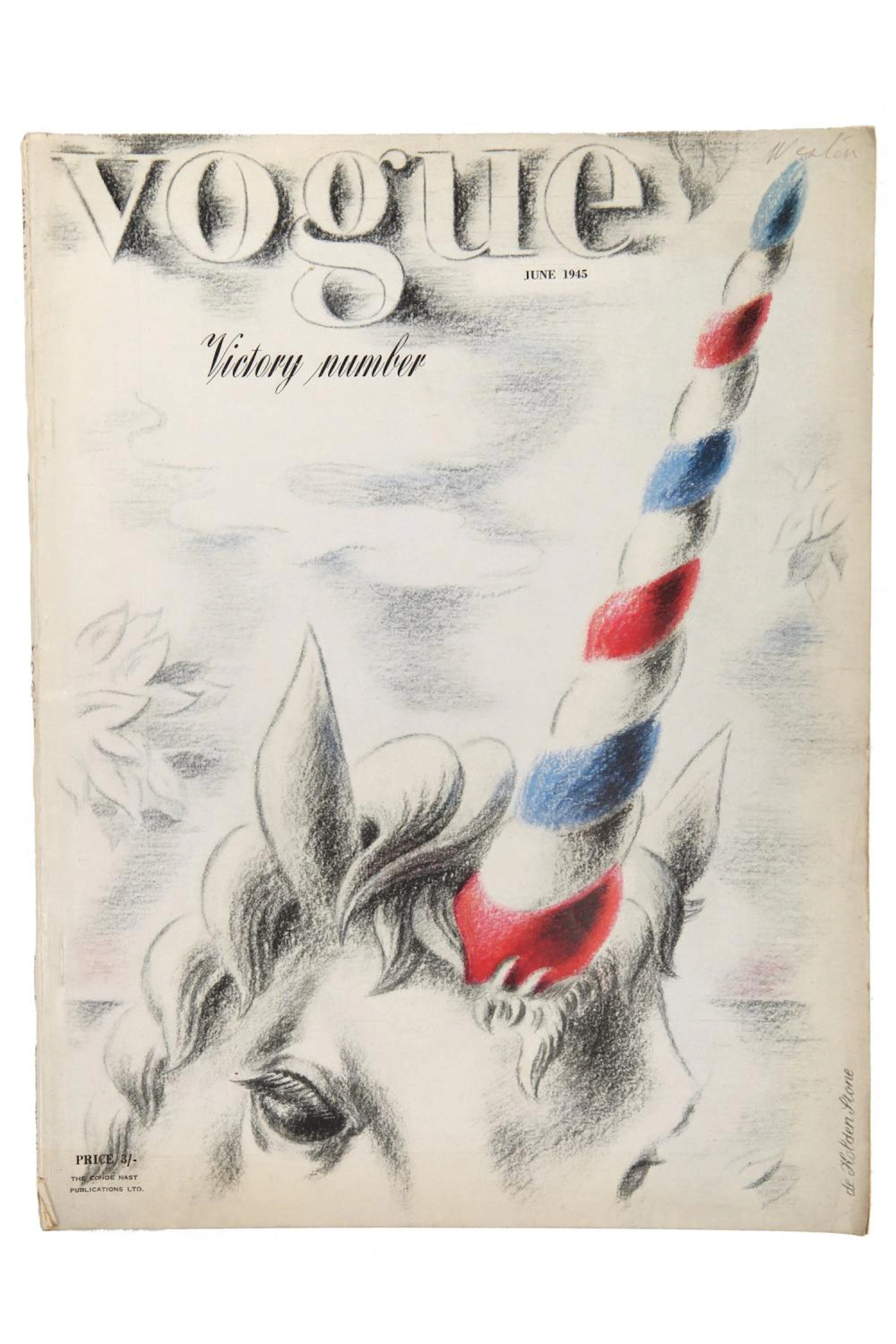 British Vogue, 1945, complete run,
