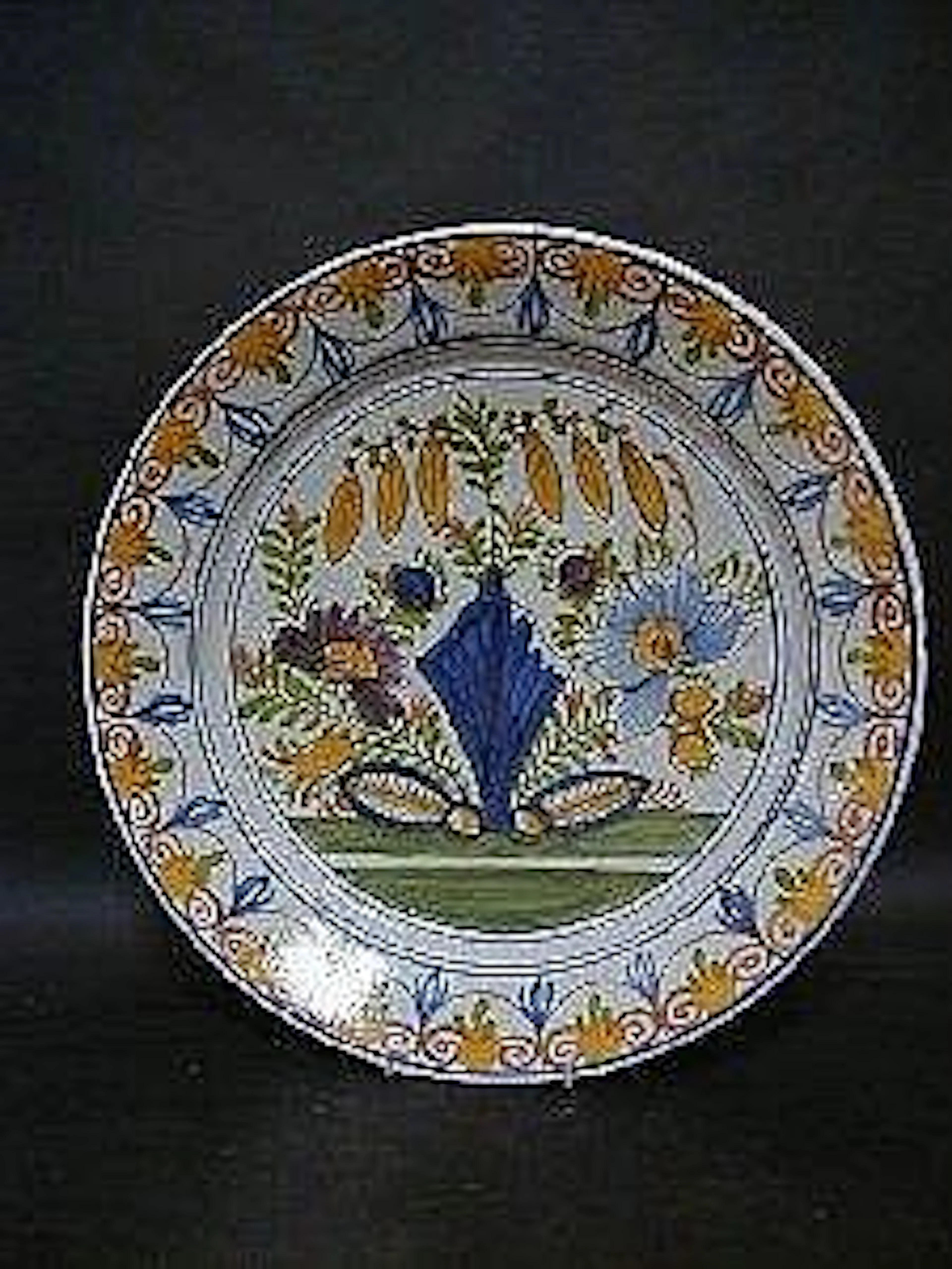 A FAIENCE PLATE