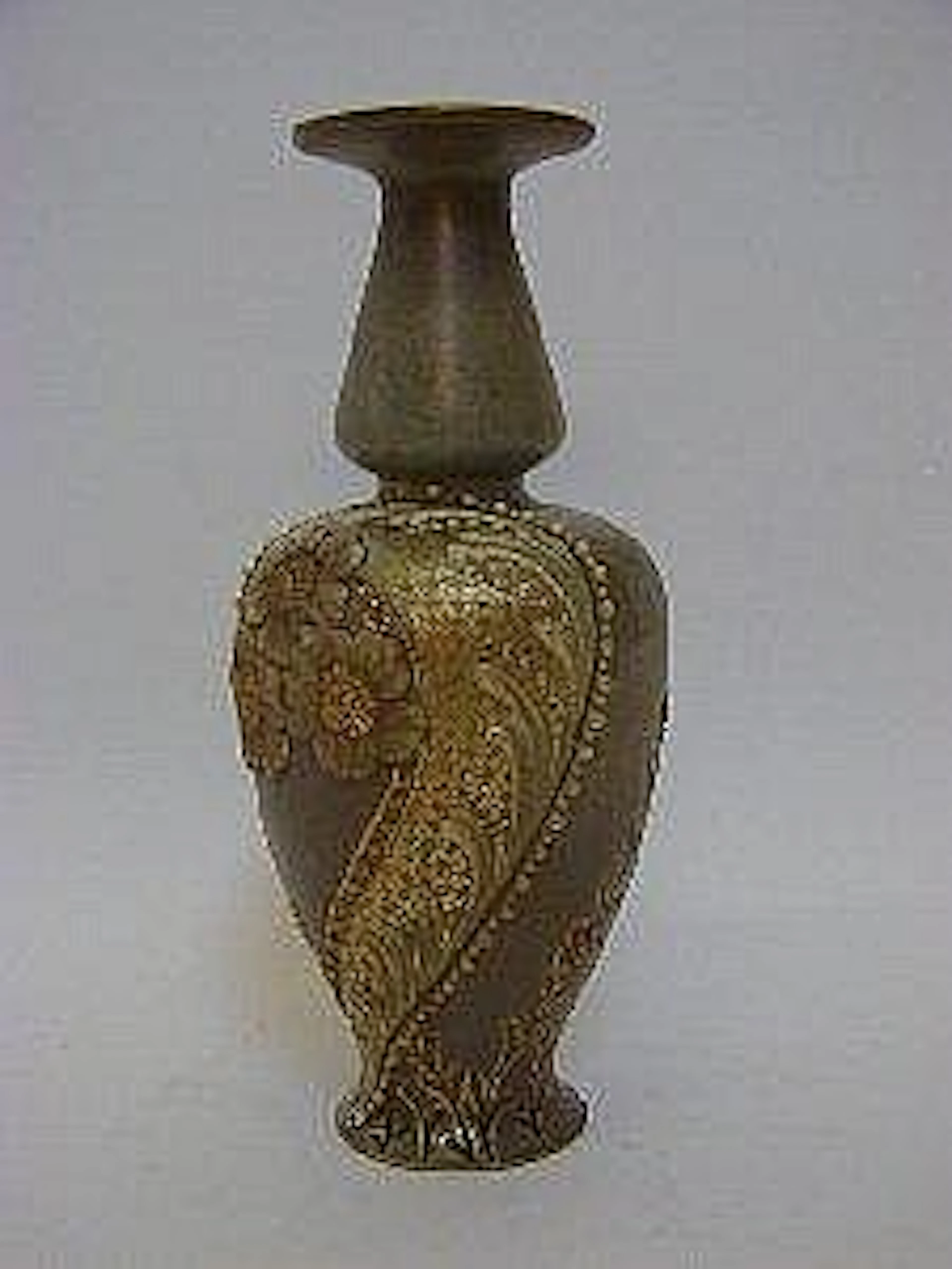 A DOULTON SILICON WARE BOTTLE VASE