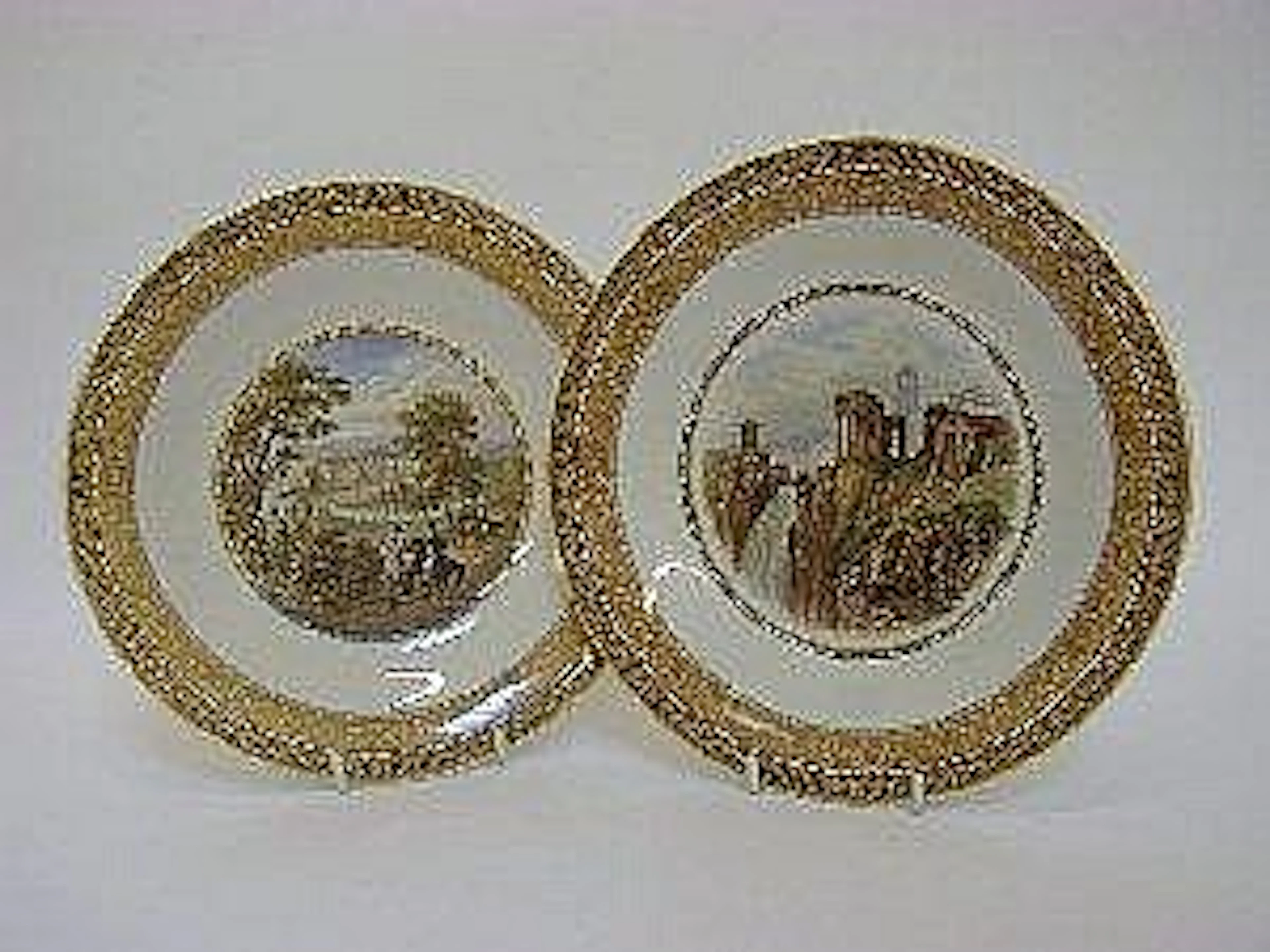 A PAIR OF PRATT PRINTED PLATES