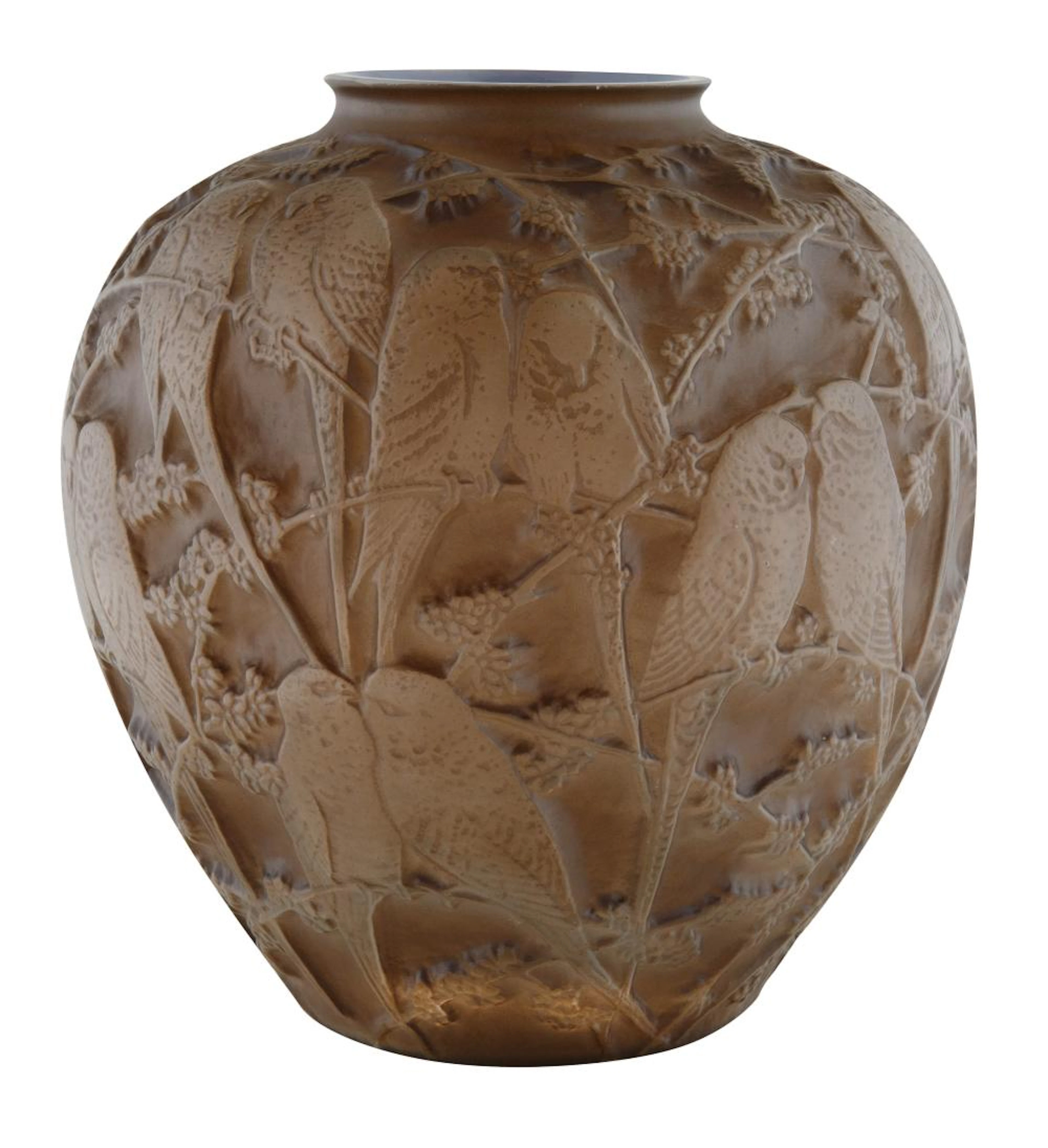 A CONSOLIDATED VASE AFTER LALIQUE, CIRCA 1935