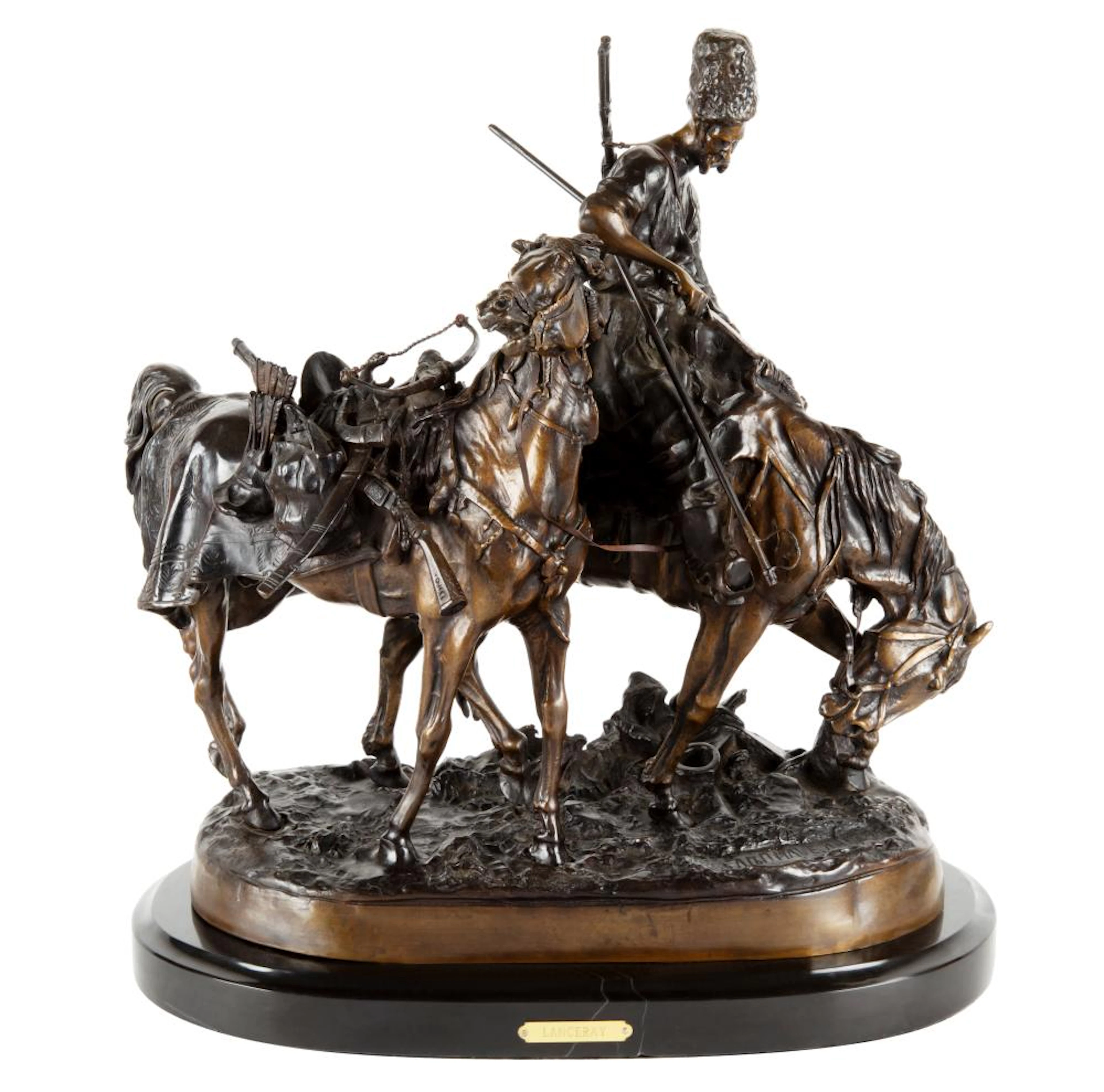 A LATE 20TH CENTURY BRONZE CASTING AFTER THE ORIGINAL...