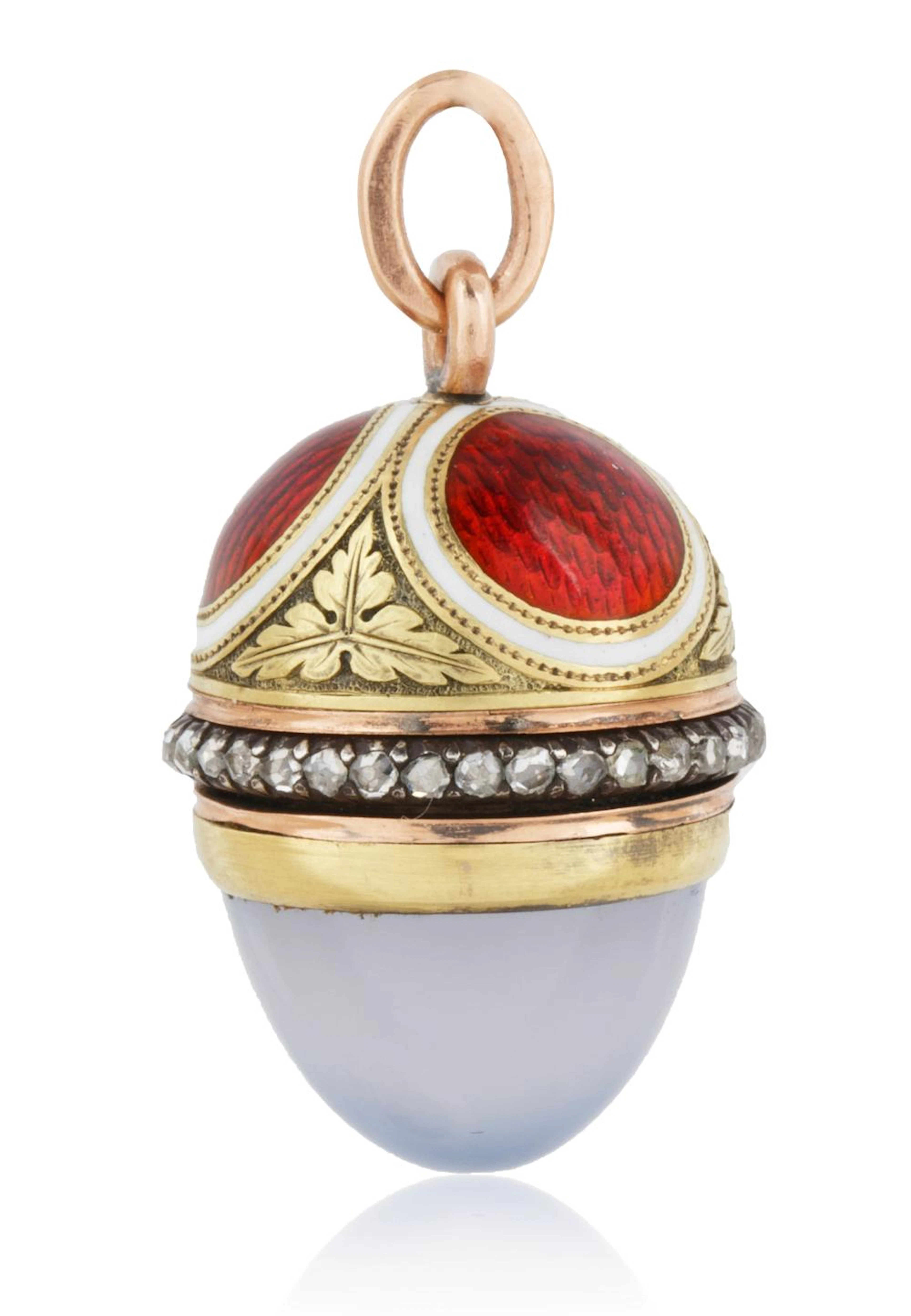 A 1908-1912 FABERGE AUGUST HOLLMING RUSSIAN GOLD