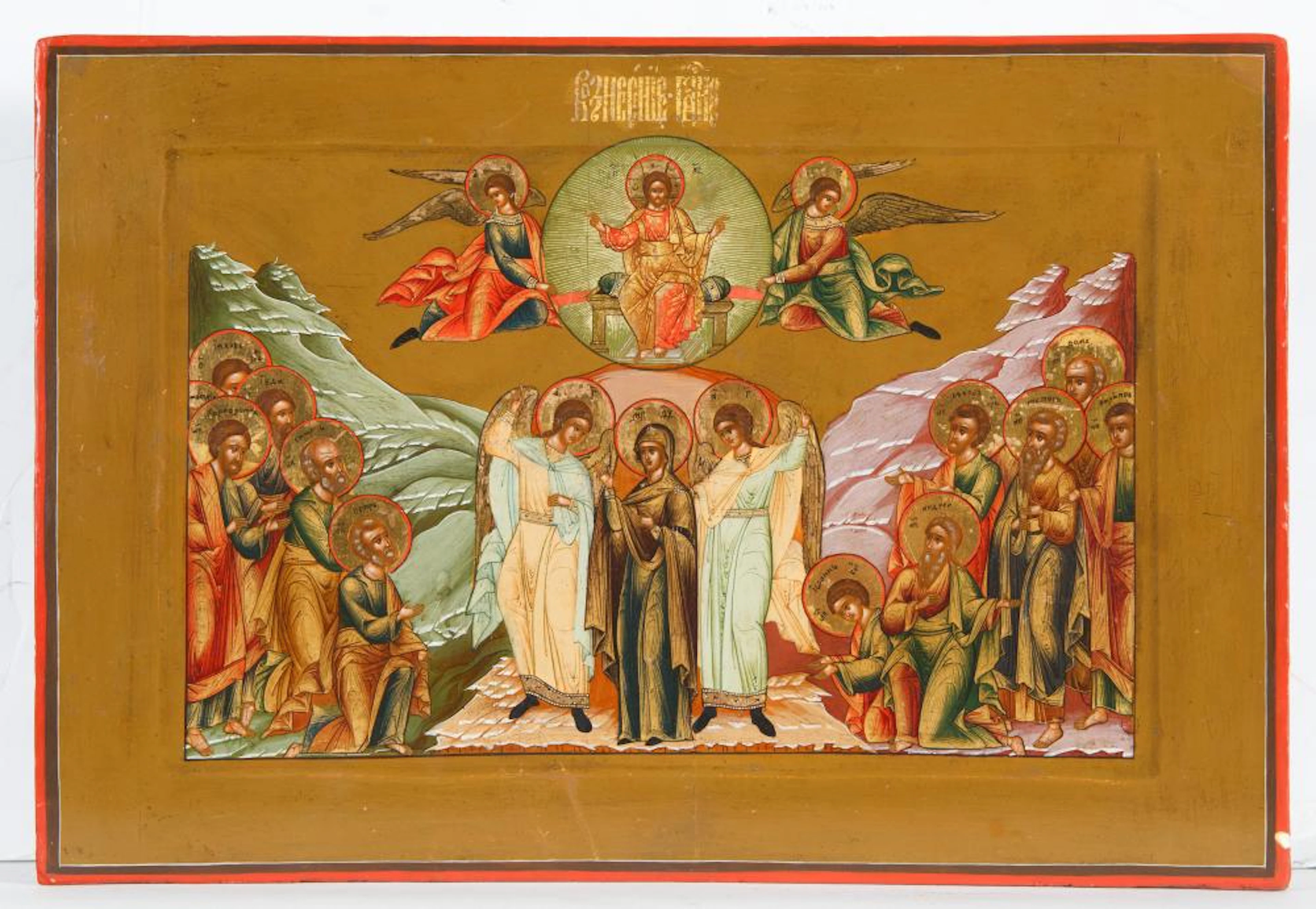 RUSSIAN ICON OF THE ASCENSION OF CHRIST