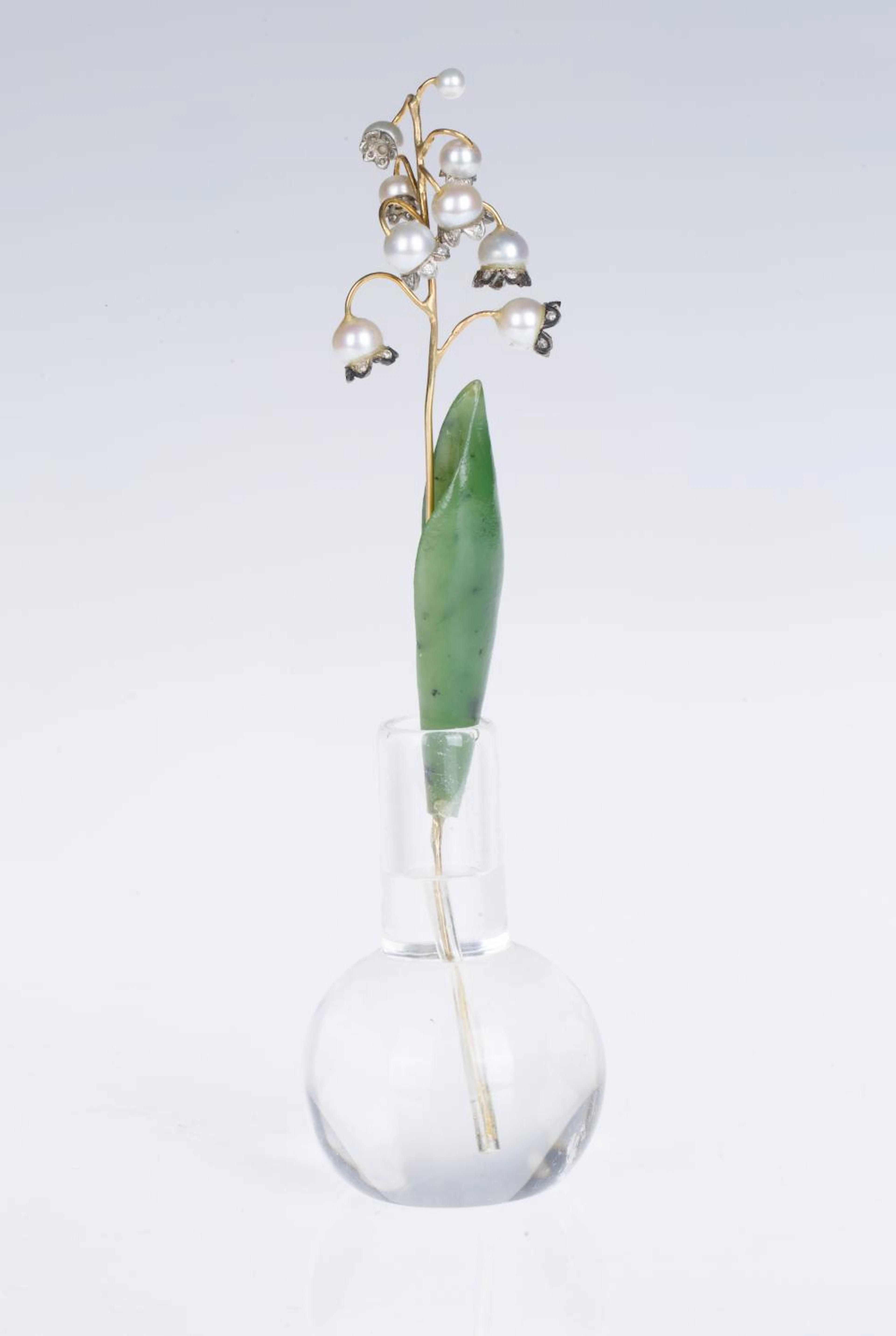 A FABERGE-STYLE 'LILY OF THE VALLEY' STUDY