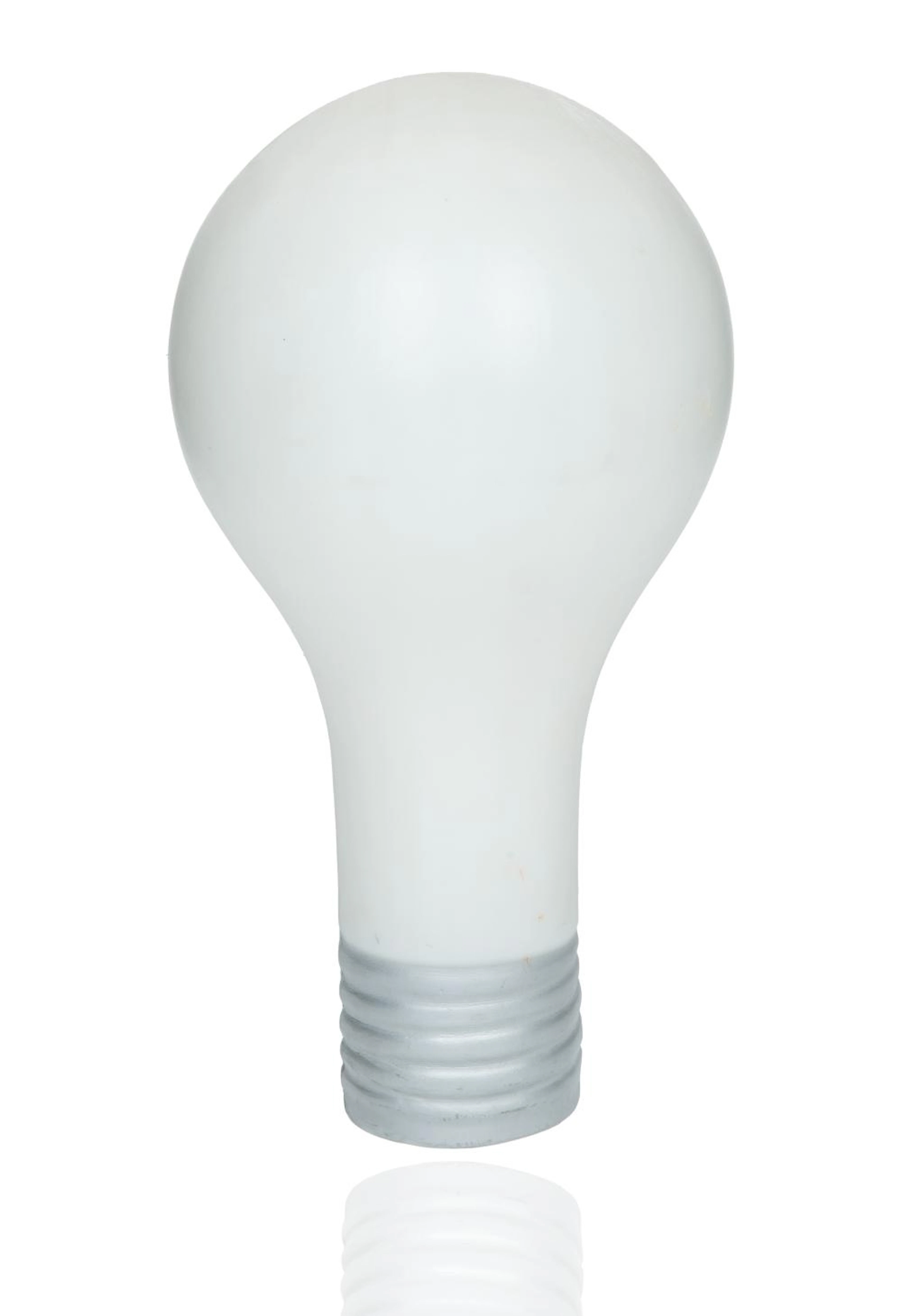 A VINTAGE POP-ART PLASTIC LIGHT FORMED AS A LIGHT BULB