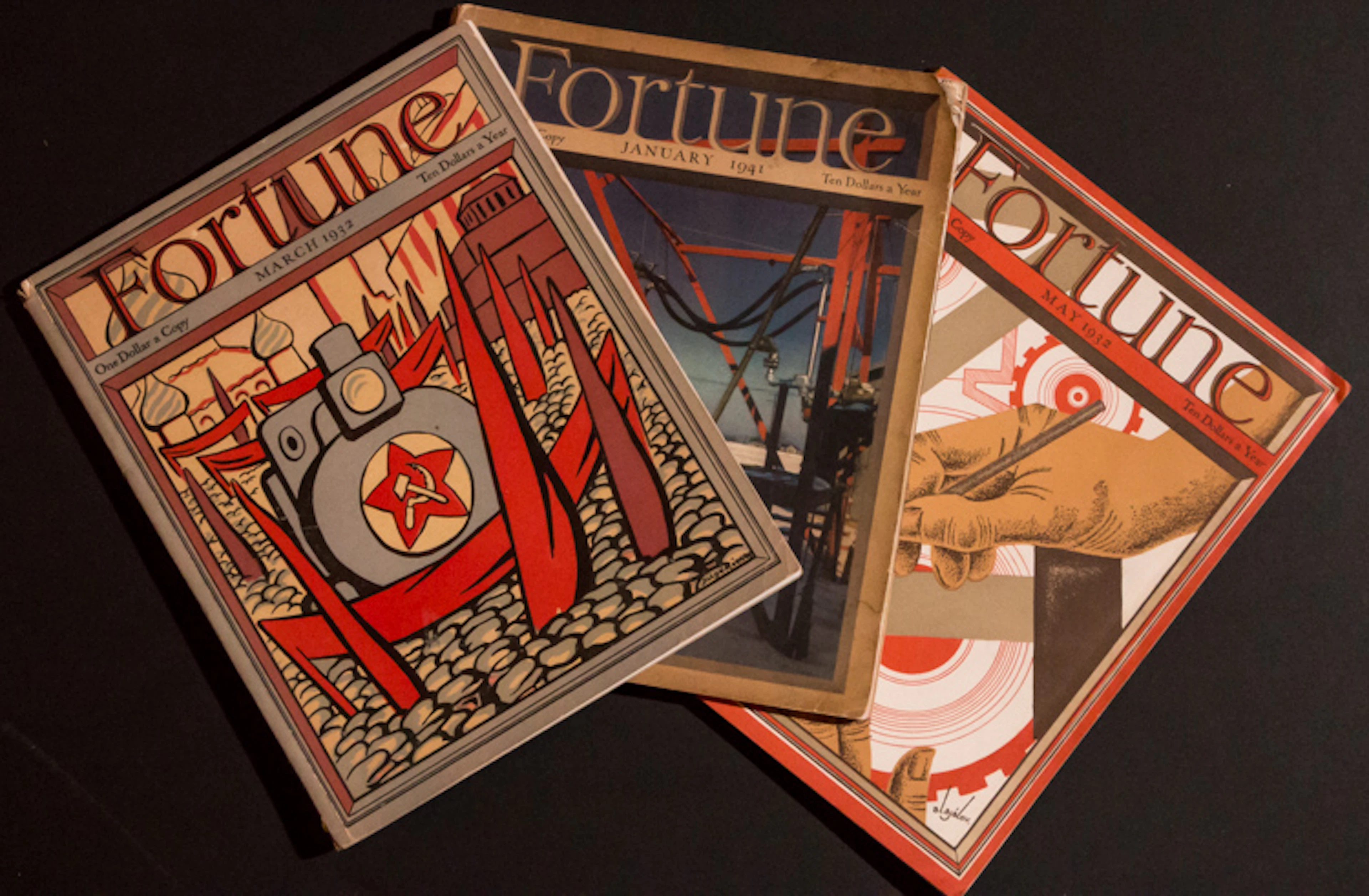 3 ISSUES OF FORTUNE MAGAZINE