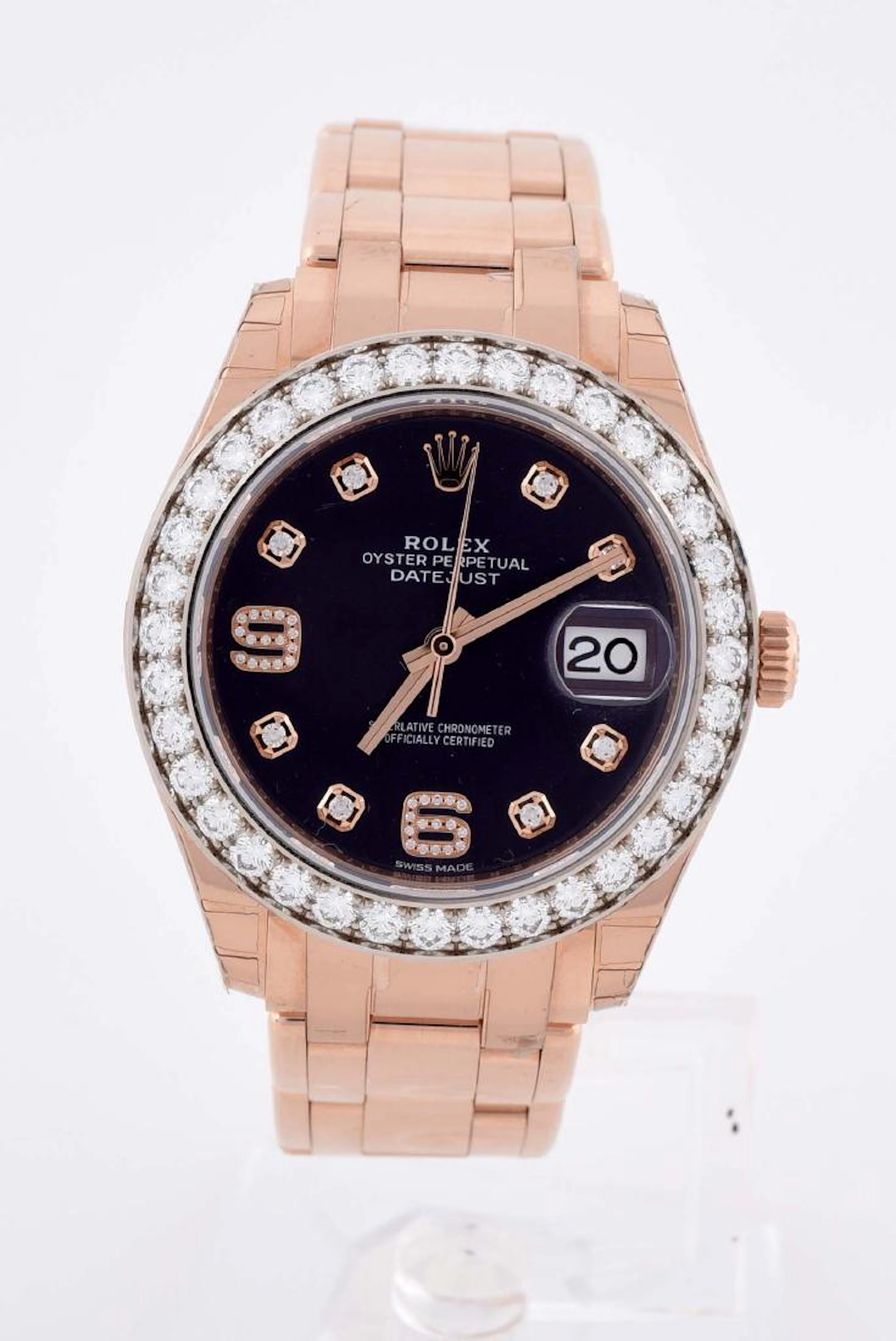 Rolex Pearlmaster Datejust with Factory Diamond Bezel