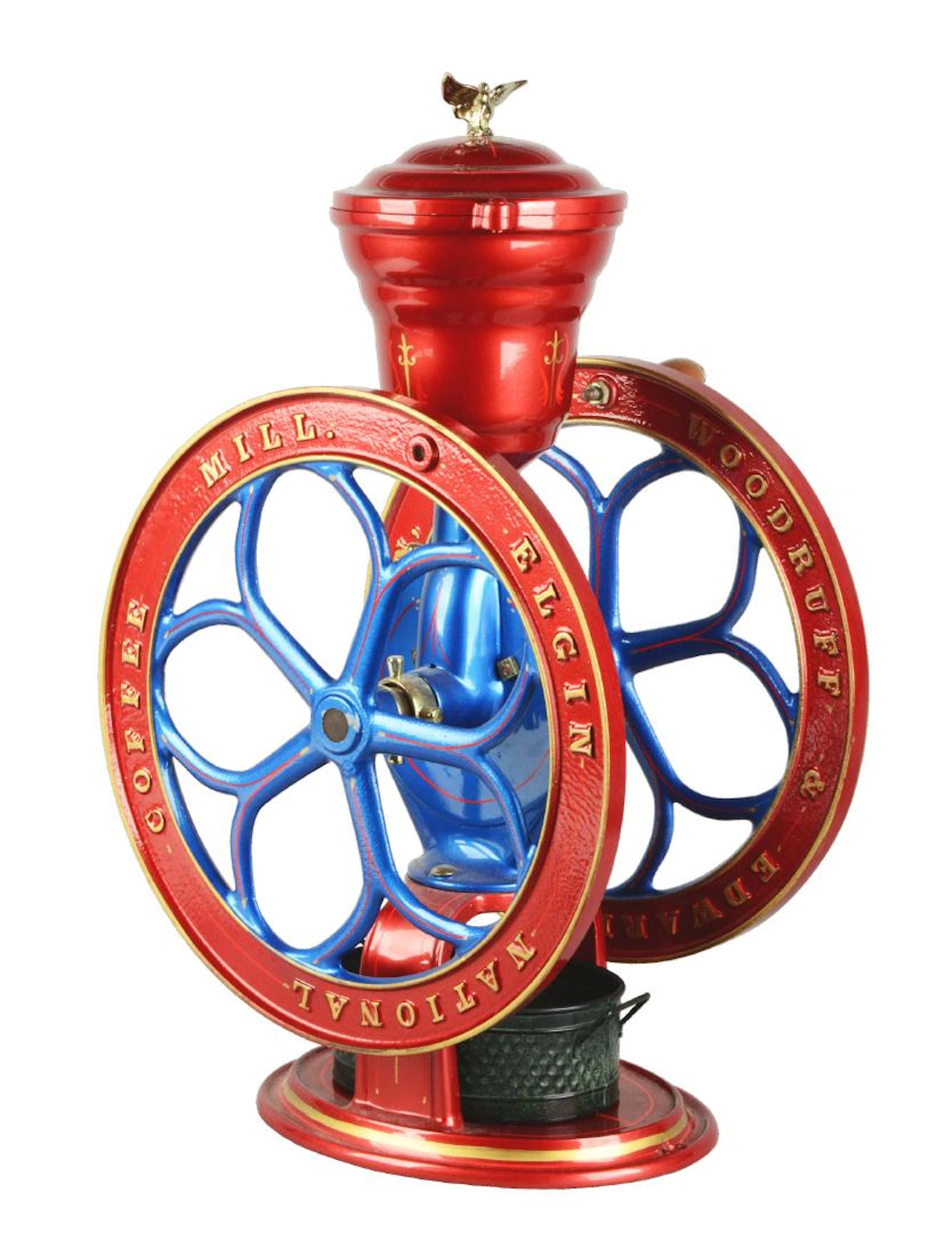 Restored Elgin National Coffee Mill.