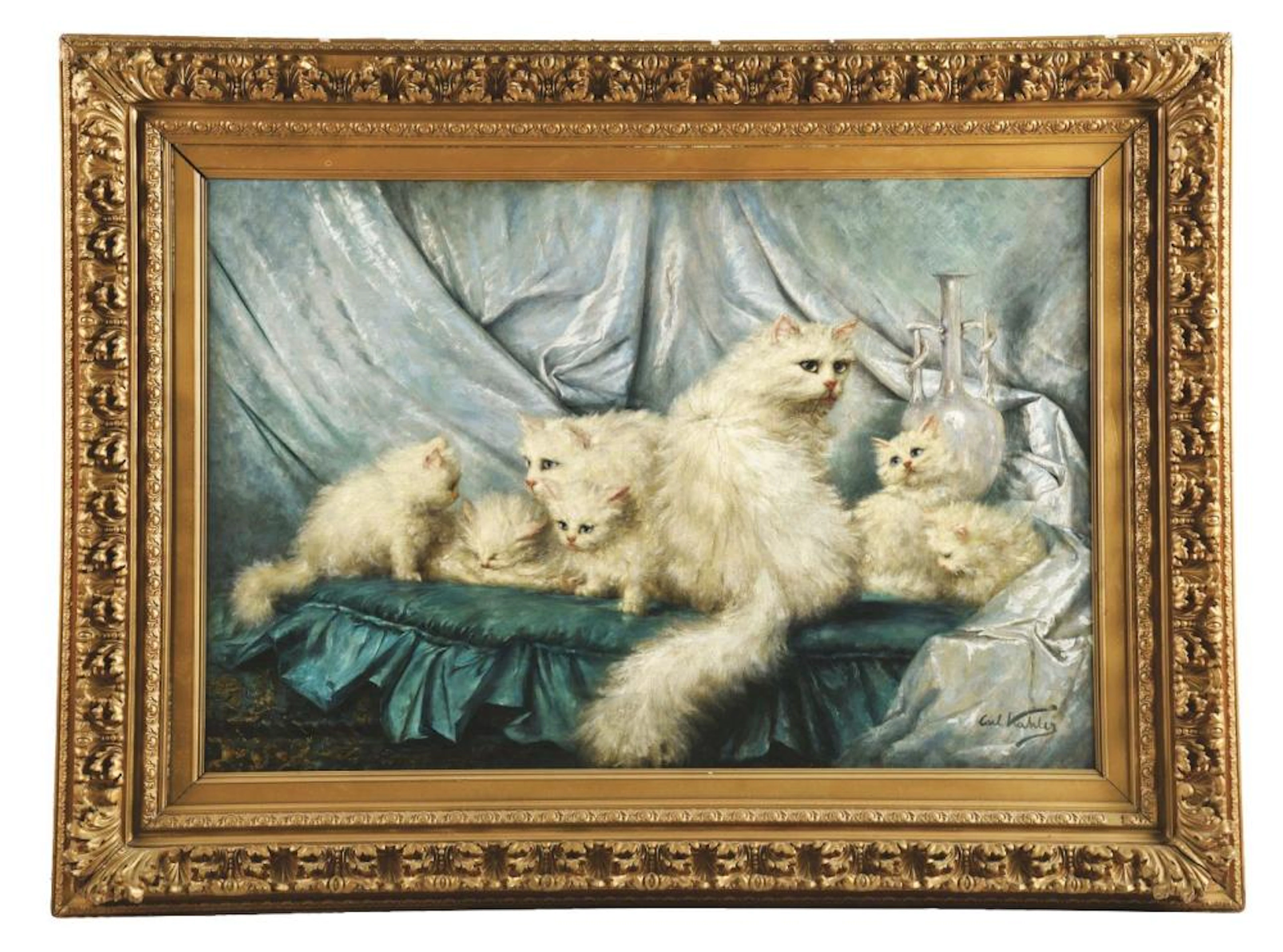 CARL KAHLER (AUSTRIAN 1855 - 1906) FAMILY PORTRAIT.
