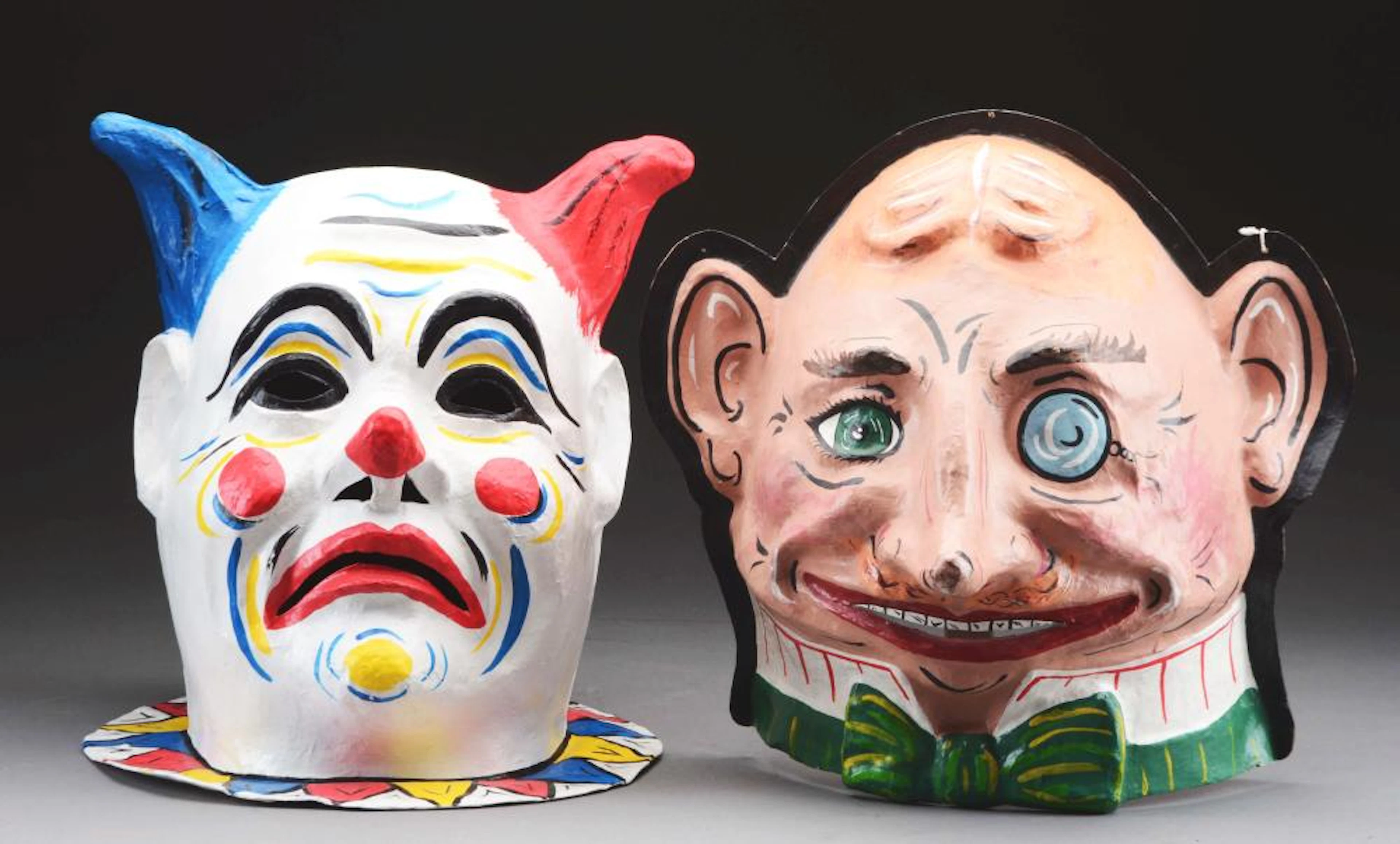 Lot of 2: Swiss Clown Masks.