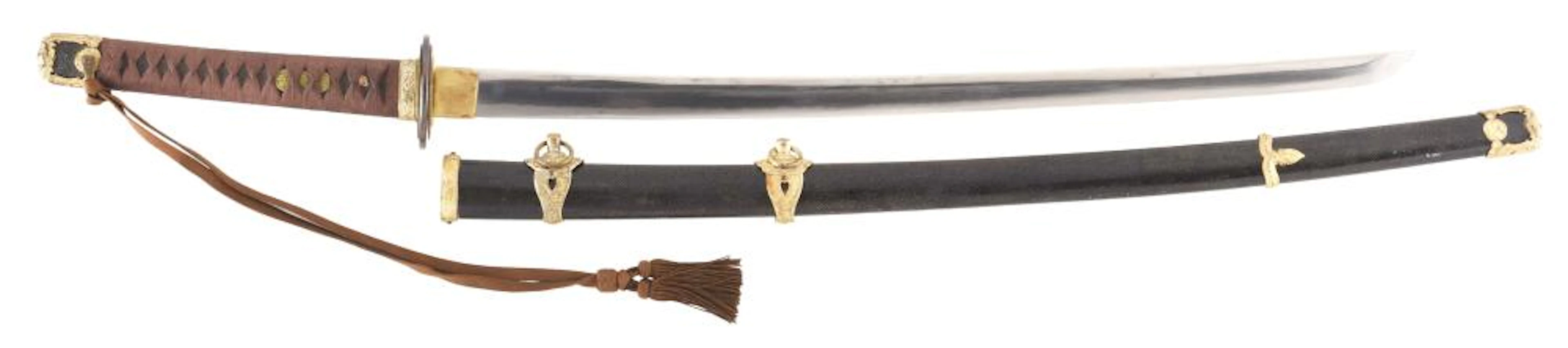 The Historic WWII Japanese Naval Officer's Katana with...