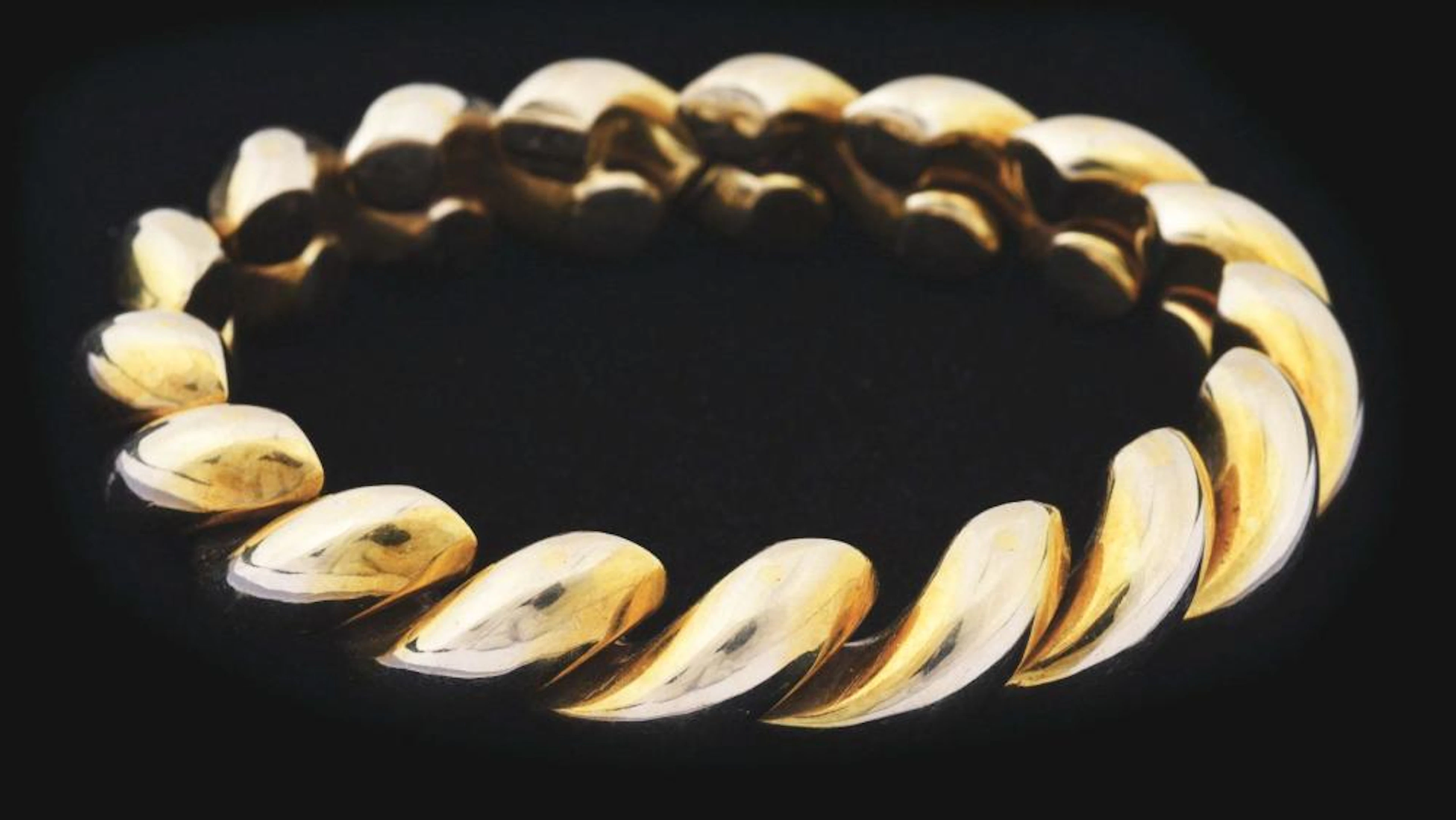 18K GOLD SAN-MARCO ESTATE JEWELRY BRACELET.