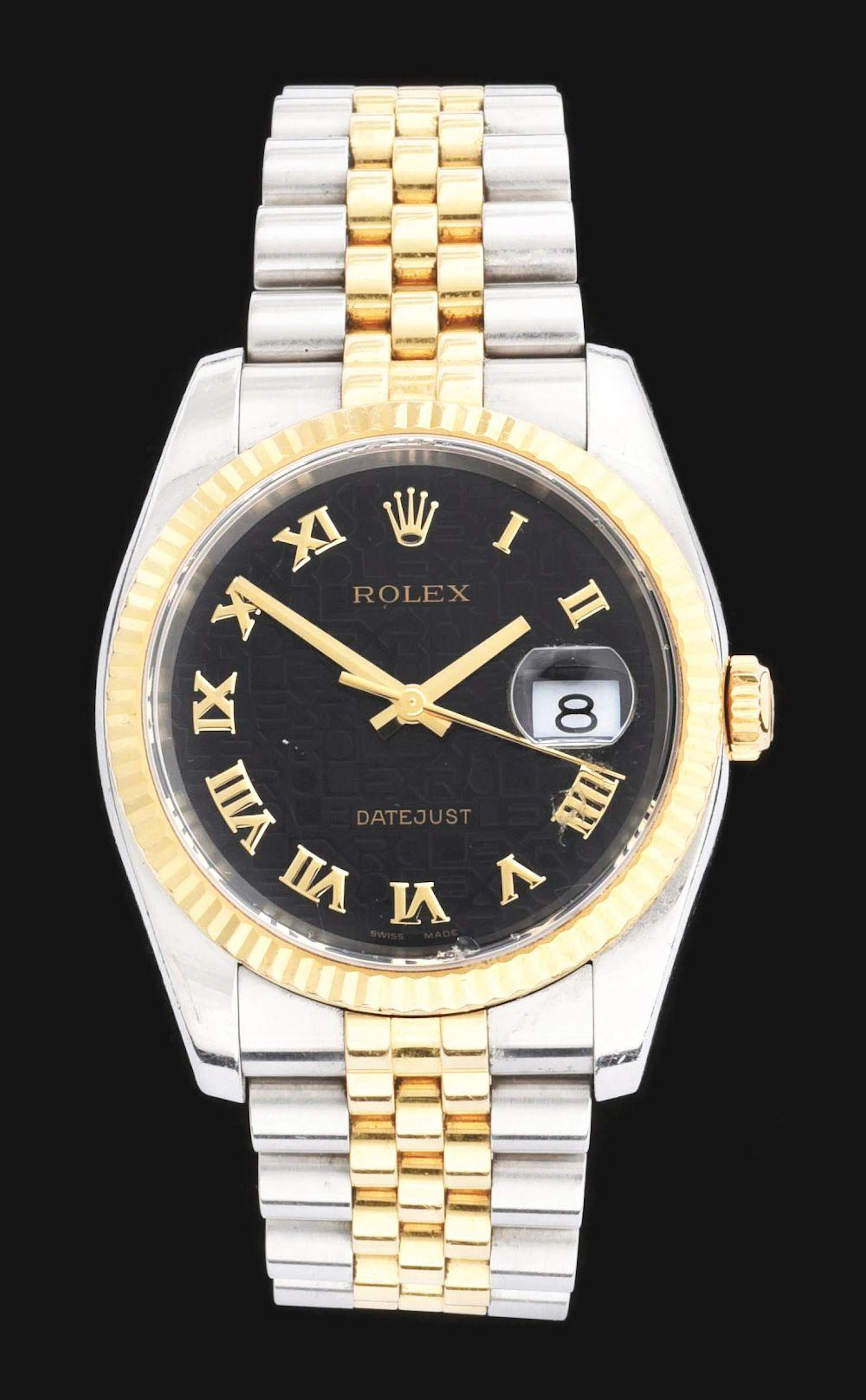 MEN'S ROLEX 2-TONE 36MM DATEJUST WRISTWATCH, REF 116233 W/B&P.