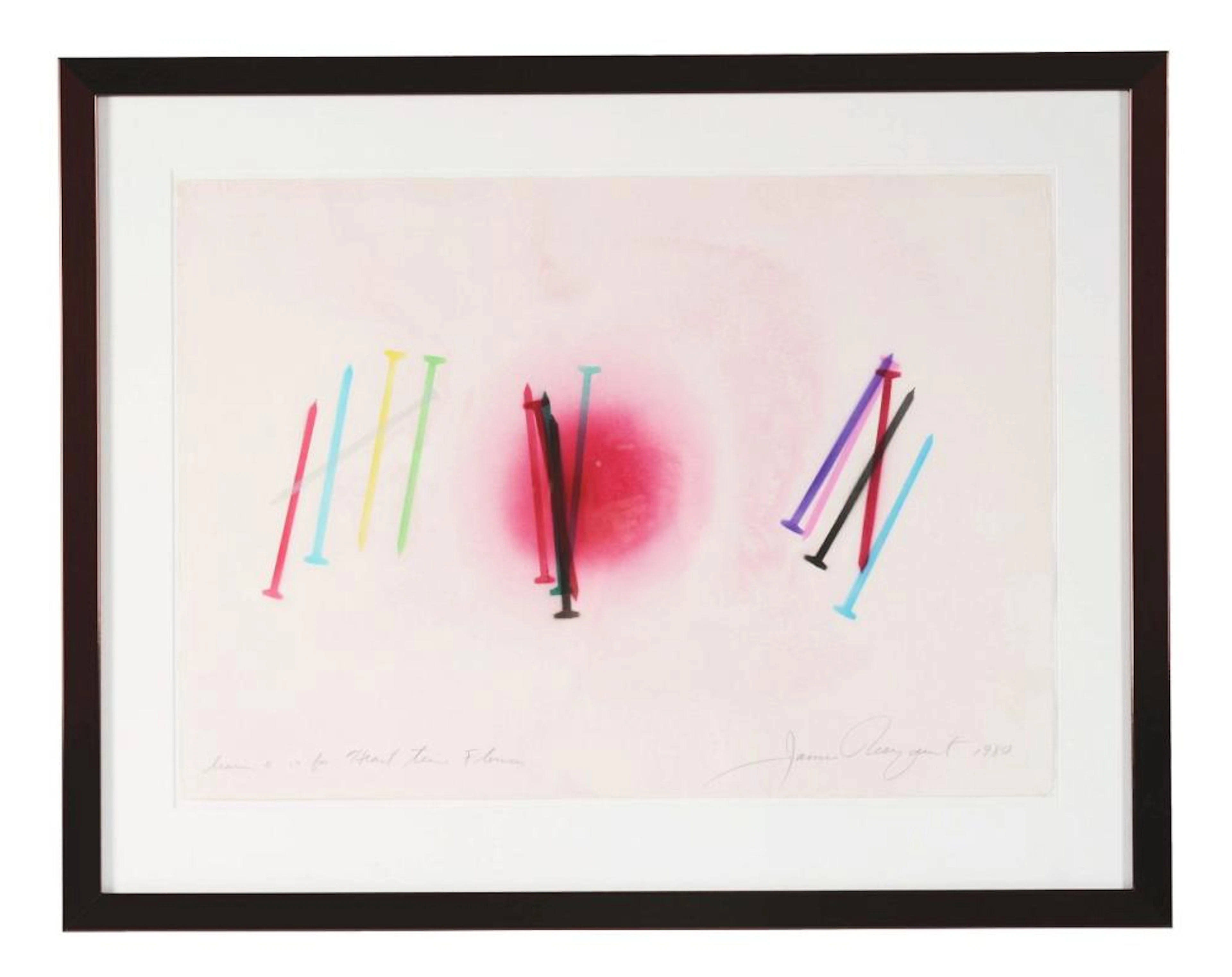 JAMES ROSENQUIST (American, 1933 - 2017) DRAWING #14 FOR HEART TIME FLOWERS.