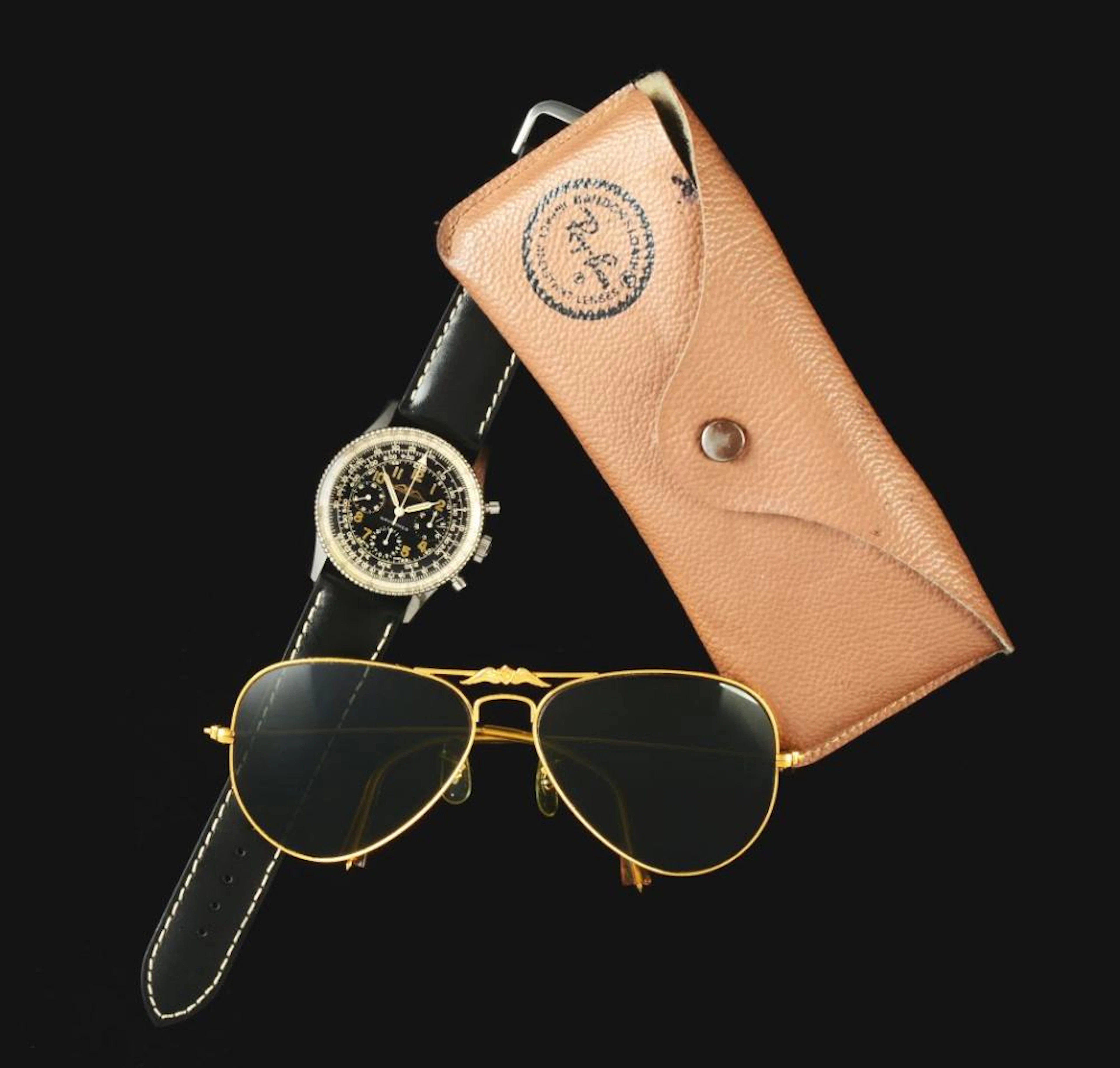 Breitling Navitimer AOPA Chronograph Wristwatch, Ref. 806, w/ Ray Bans.
