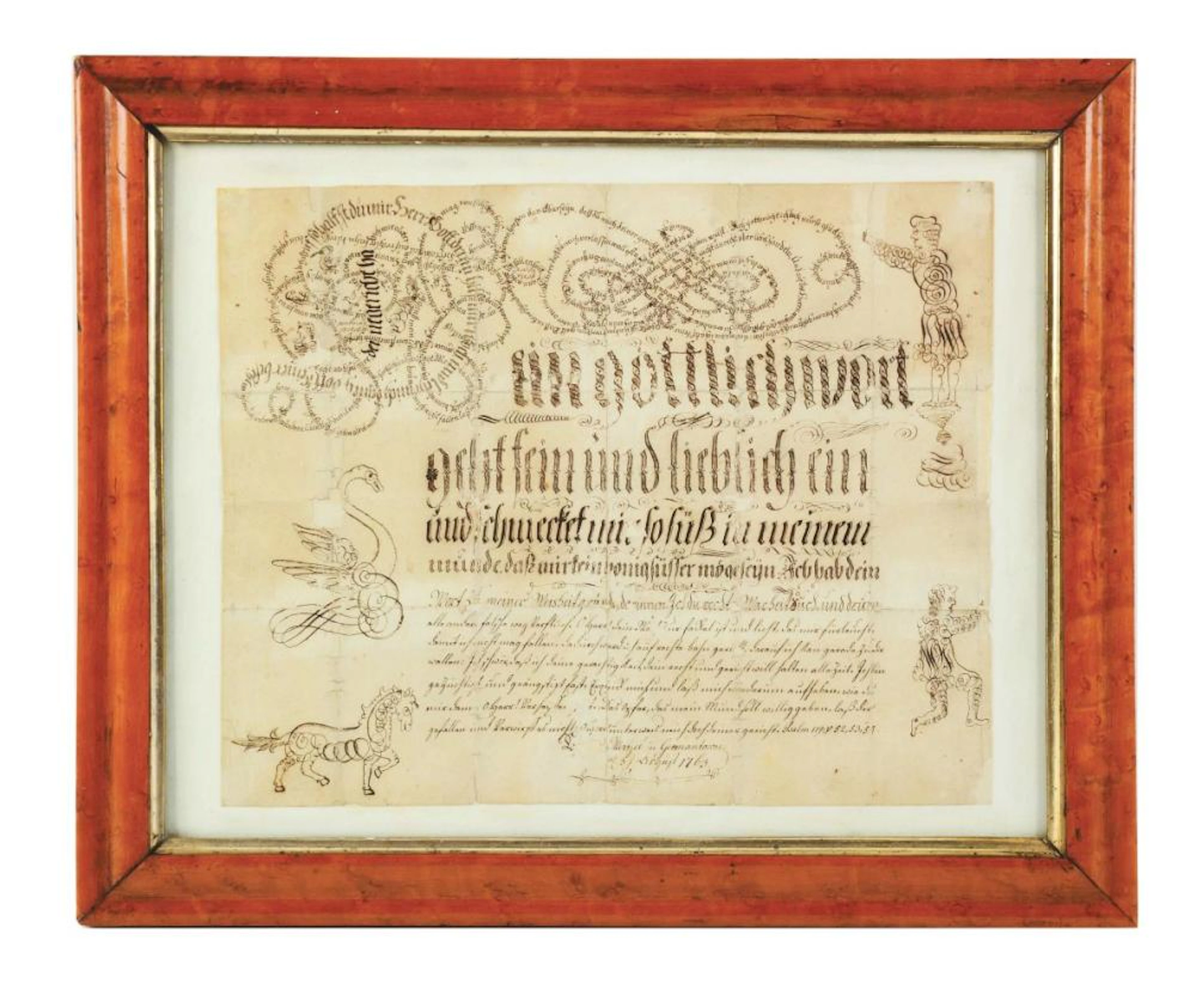 RELIGIOUS TEXT. GERMANTOWN, PENNSYLVANIA. CIRCA 1763.