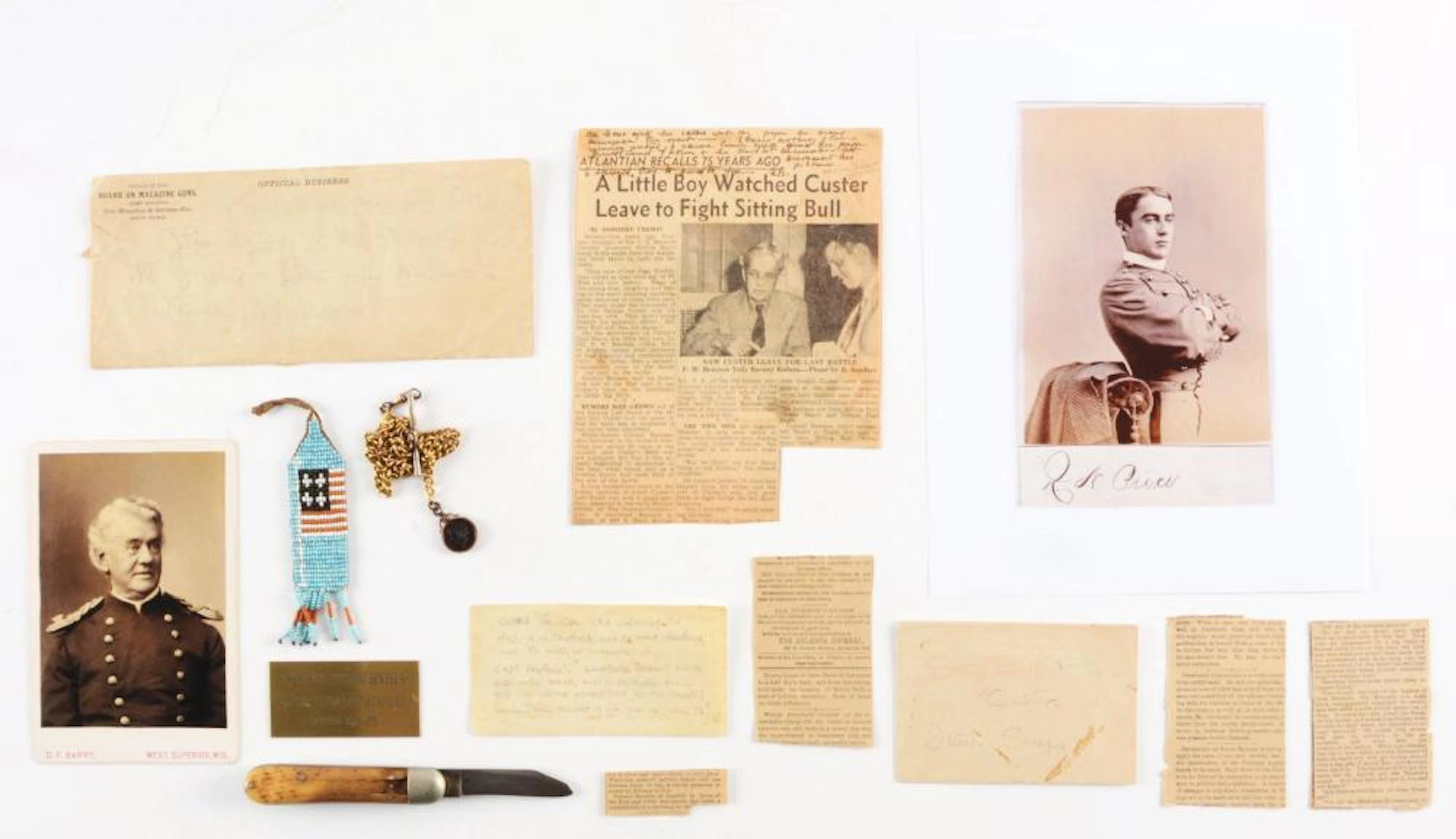 LOT OF 4: ONLY KNOWN DOCUMENTED ITEMS BELONGING TO...